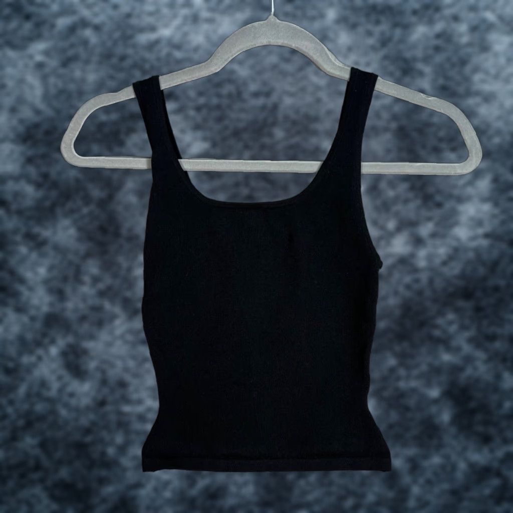 Vintage VINTAGE Babaton Womens Sleeveless Tank Top Adult 2XS Black Knit Casual Summer Size XXS / US 00 / IT 34 - 1 Thumbnail