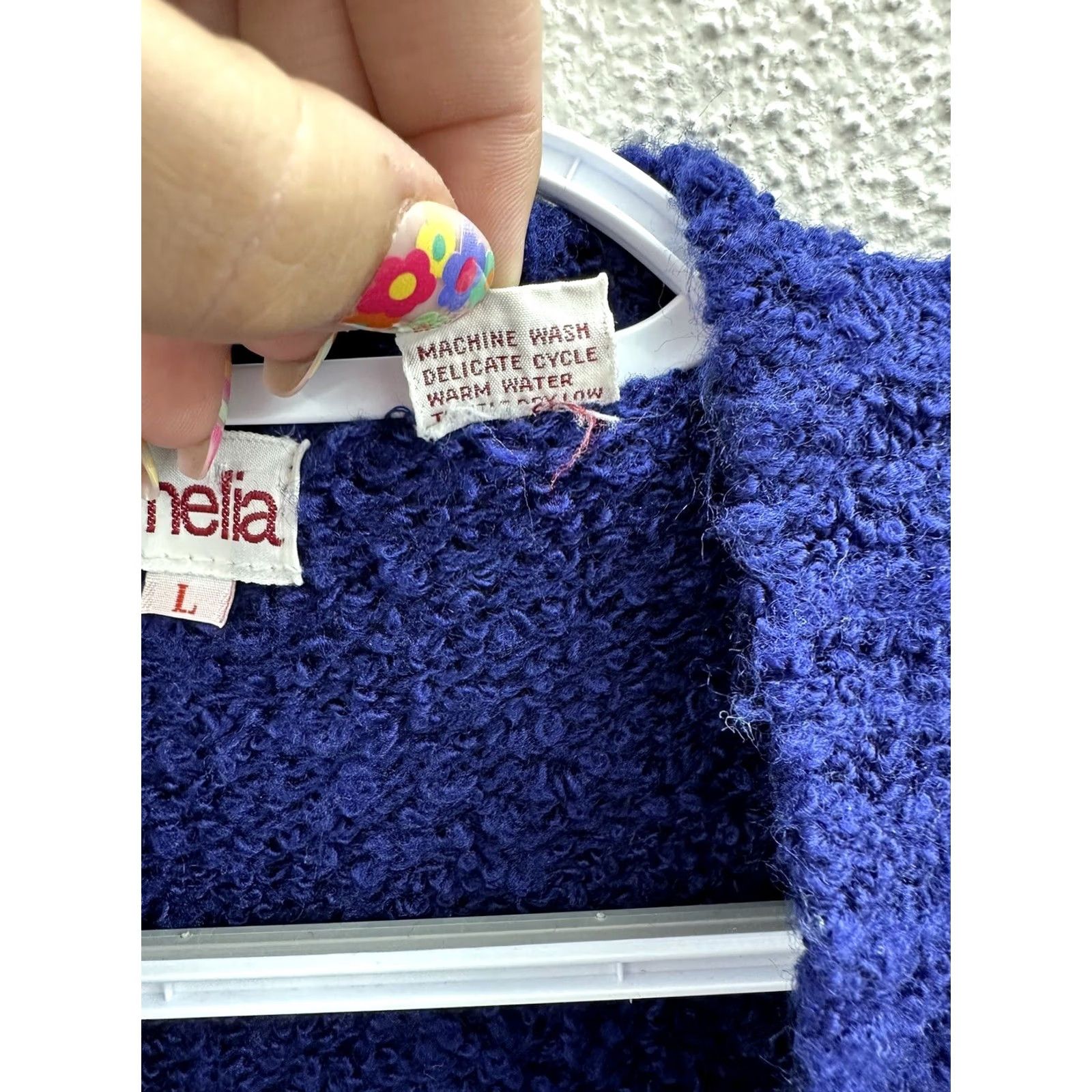 Vintage Womens Amelia Cardigan Size Large Blue Sleeveless Open Front Size L / US 10 / IT 46 - 6 Thumbnail