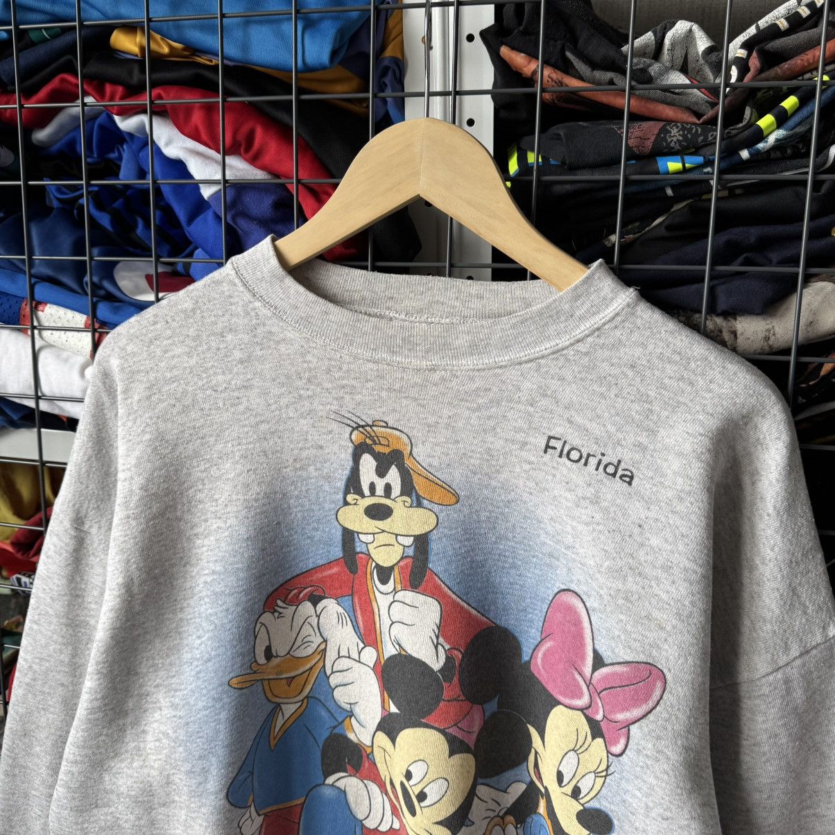 Tultex Vintage 90s Disney Florida Mickey Mouse Co. Sweatshirt Size US XL / EU 56 / 4 - 3 Thumbnail