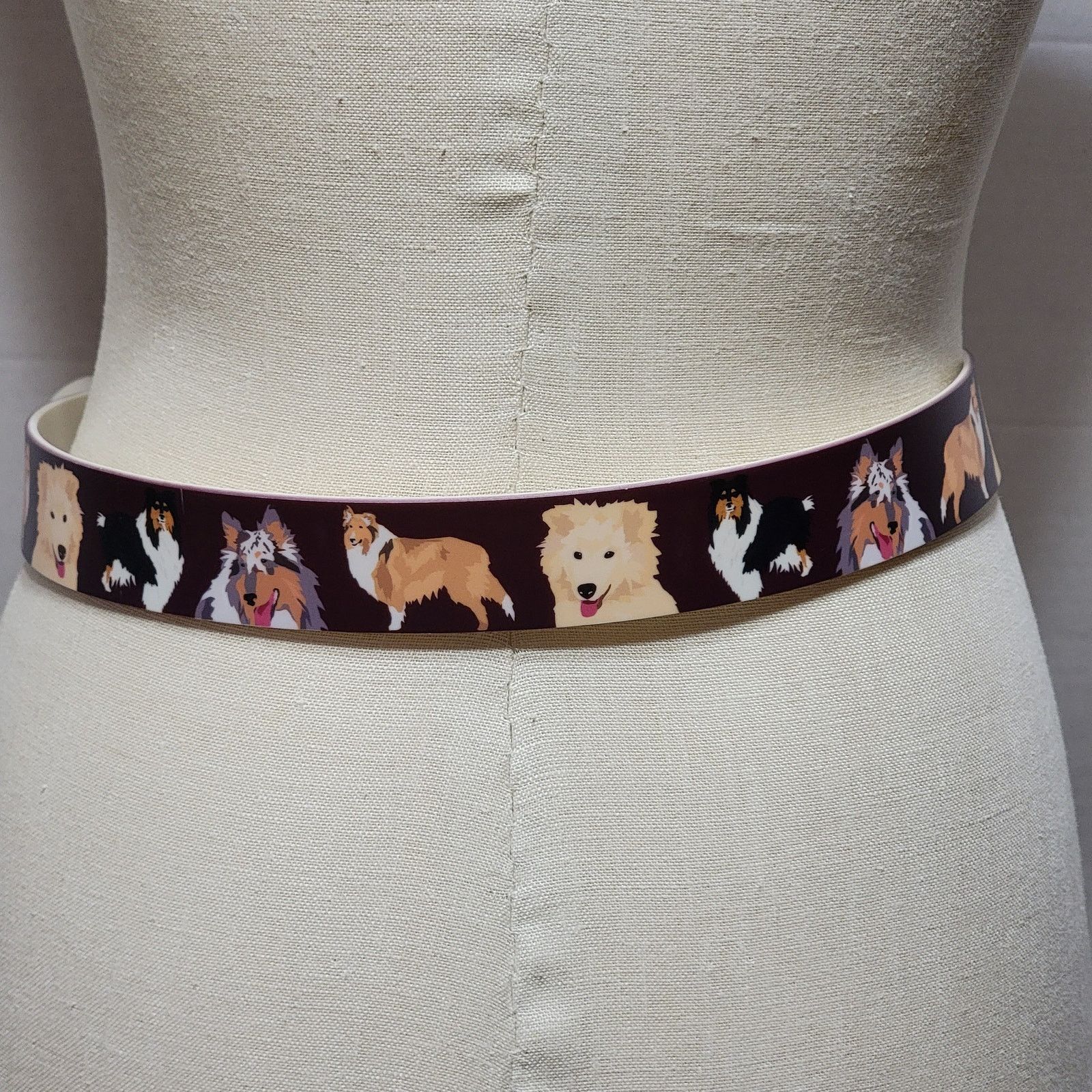Other Brown Belt w/Dogs - 36" Size ONE SIZE - 4 Thumbnail