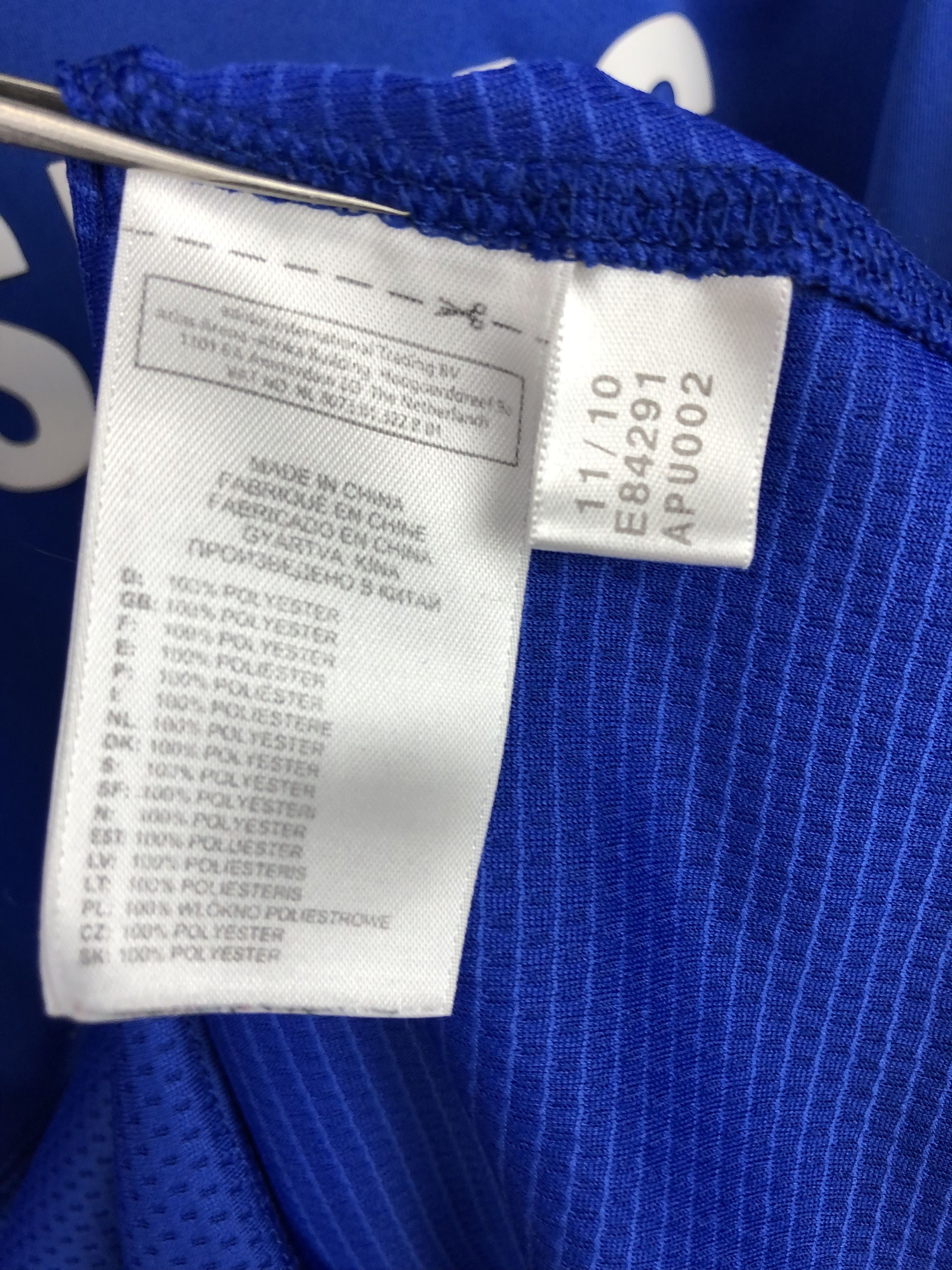 Adidas Chelsea football shirt 2009 Soccer Adidas Blue Jersey Trikot Size US L / EU 52-54 / 3 - 5 Thumbnail