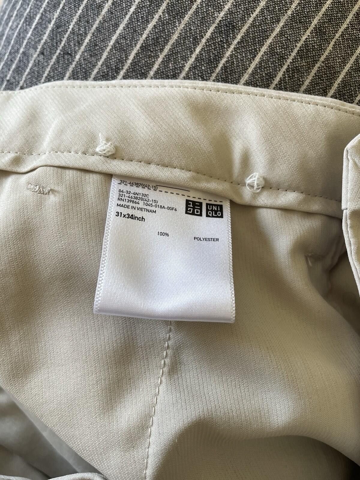 Uniqlo Uniqlo Pants Men Khaki 31 x 30 Size US 31 - 3 Thumbnail