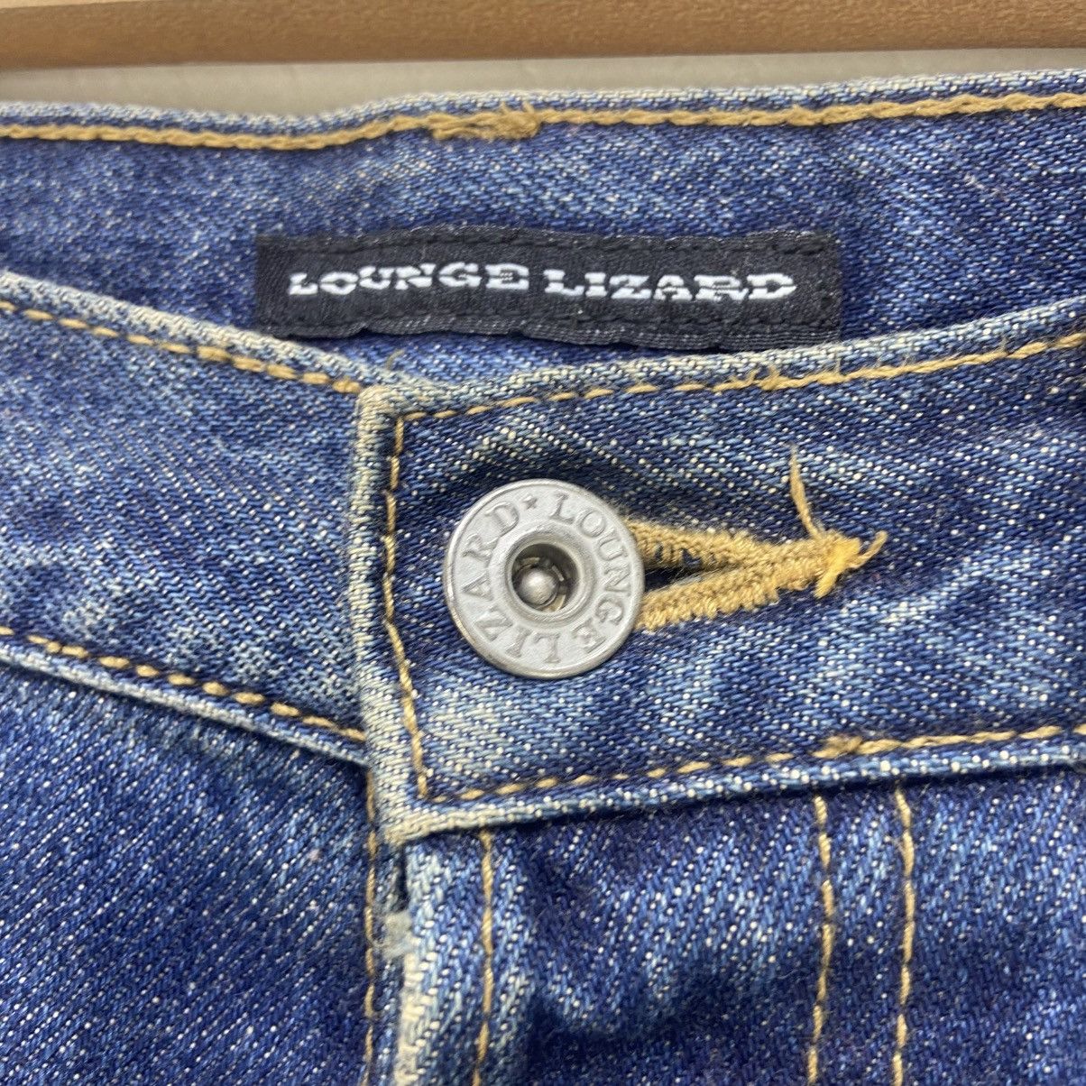 Lounge Lizard Japanese Brand Lounge Lizard Distressed Denim Size US 31 - 9 Thumbnail