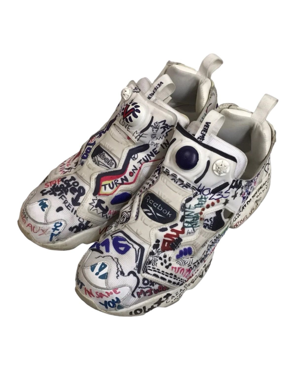 Reebok instapump fury vetements fashion doodle