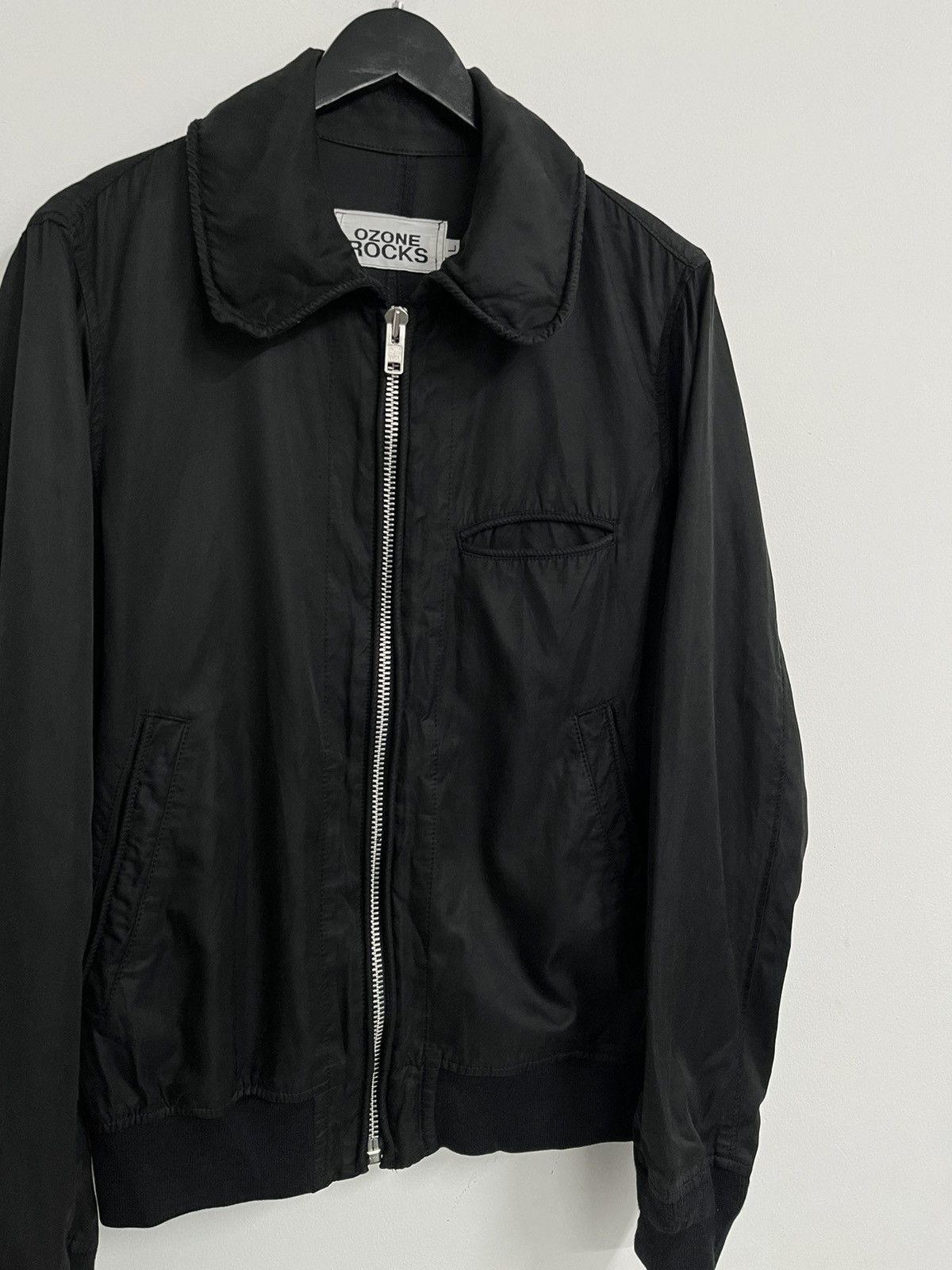 Hysteric Glamour × Vintage RARE🔥 90S OZONE ROCK BY HYSTERIC GLAMOUR BLACK ZIPPER JACKET Size US L / EU 52-54 / 3 - 3 Thumbnail