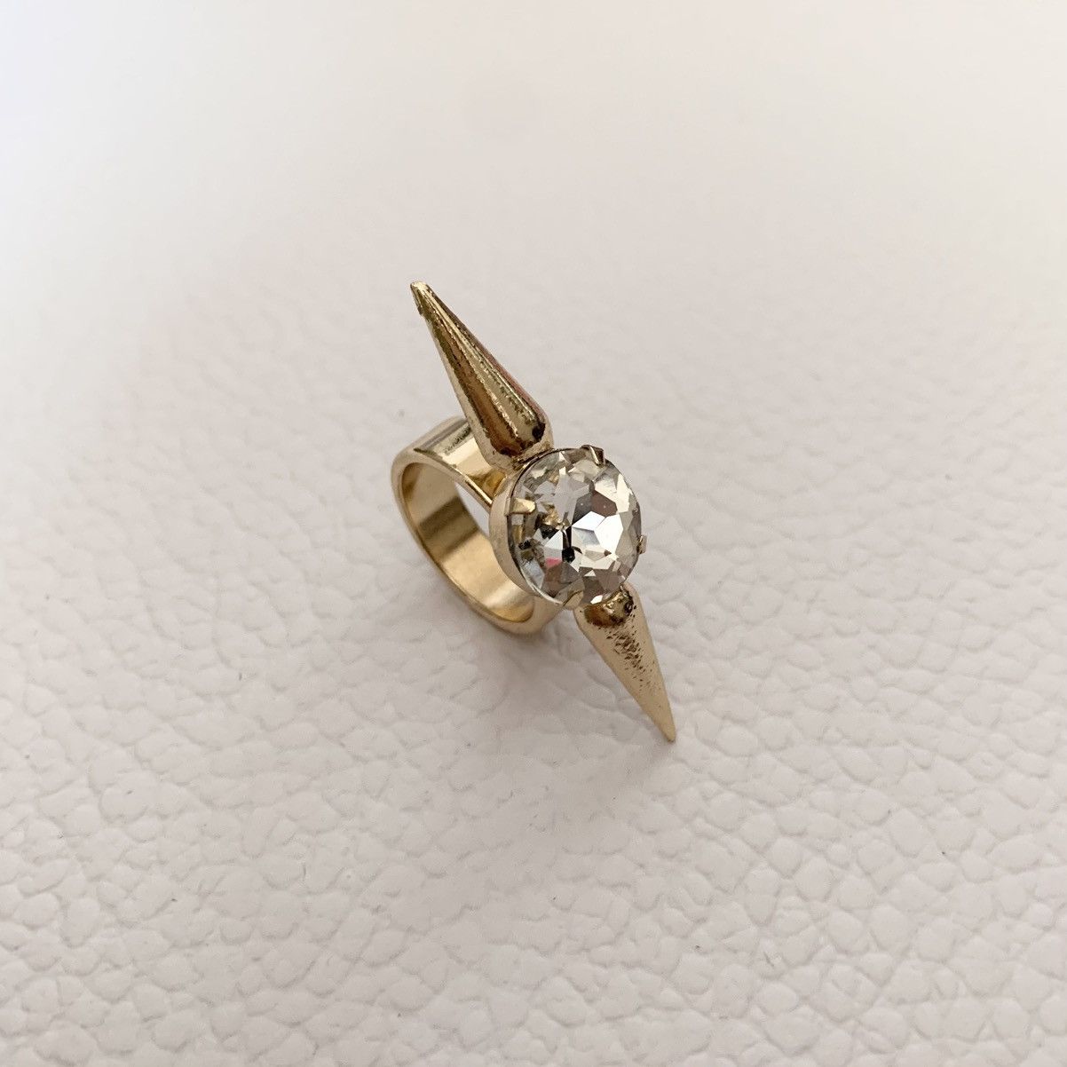 Jewelry Double spike crystal ring Size ONE SIZE - 10 Thumbnail