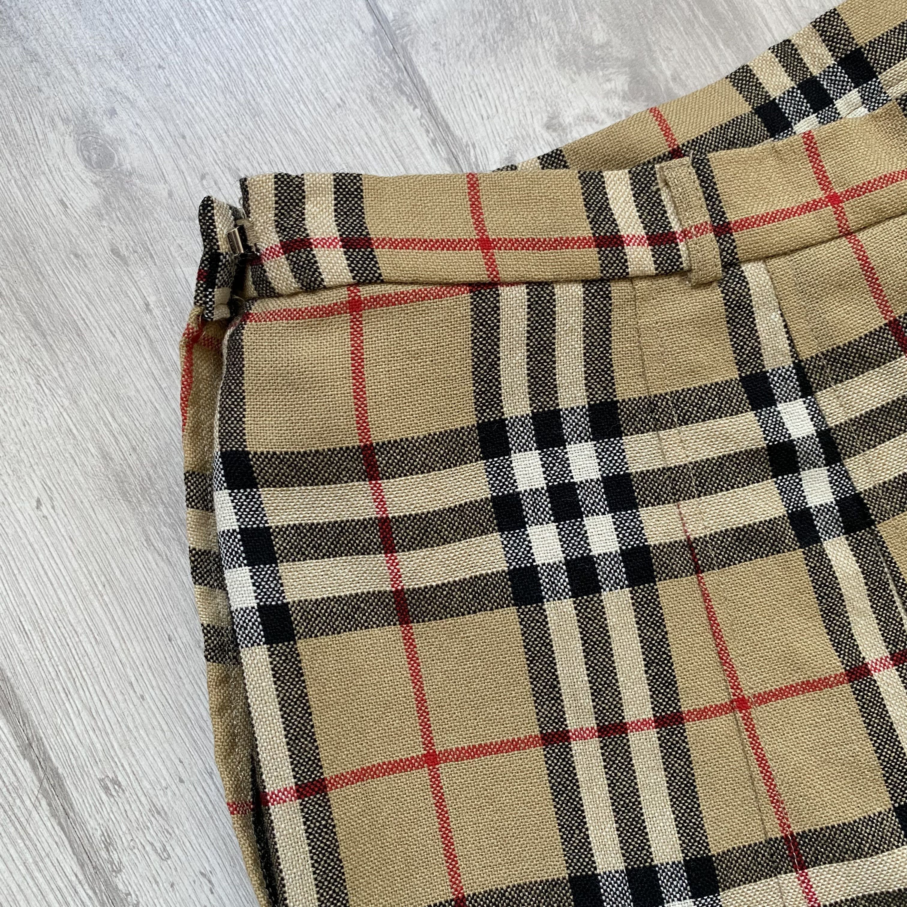 Burberry Vintage 80s Burberry wool Skirt Novacheck Size 30" / US 8 / IT 44 - 5 Thumbnail