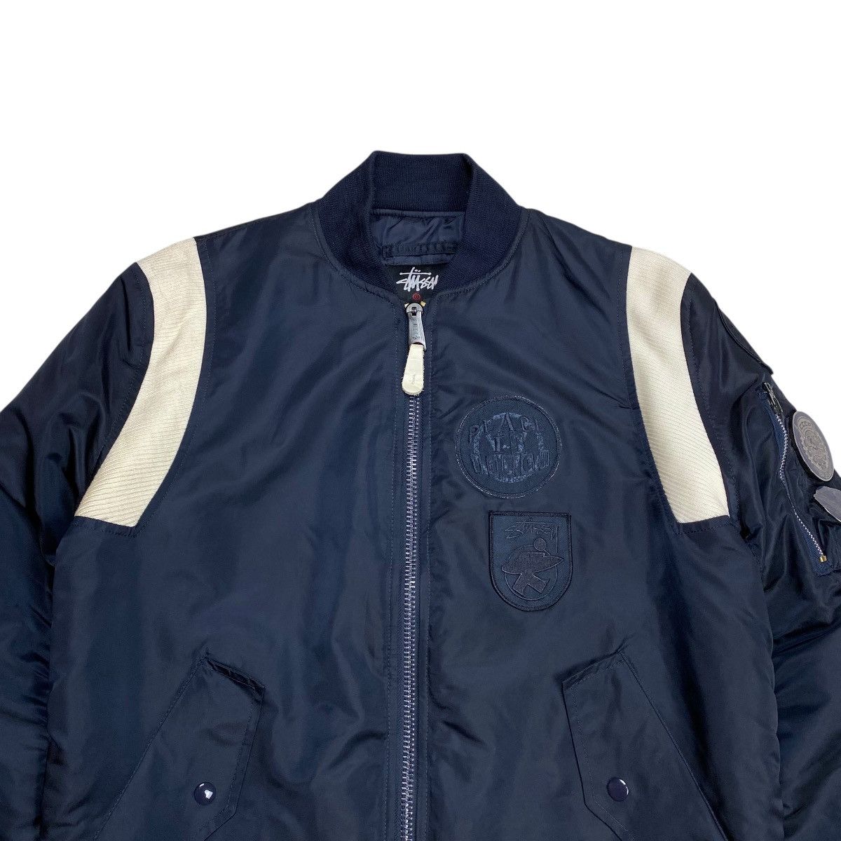 Stussy Stussy x FragmentDesign x Alphaindustries MA-1 Bomber Jacket Size US M / EU 48-50 / 2 - 2 Thumbnail