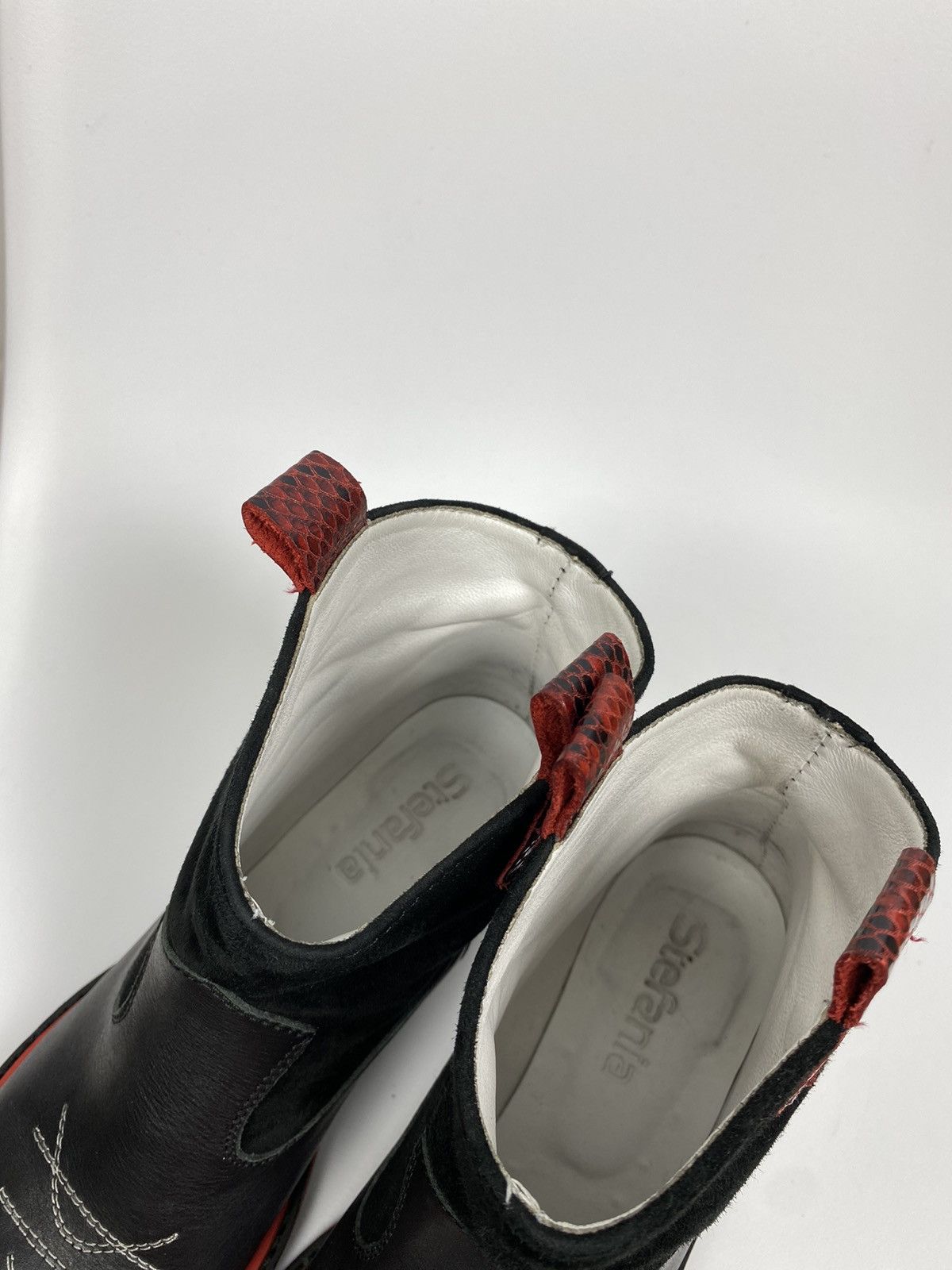 Designer Stefania Georgia Genuine Leather Boots size 38 Size US 8 / IT 38 - 8 Thumbnail