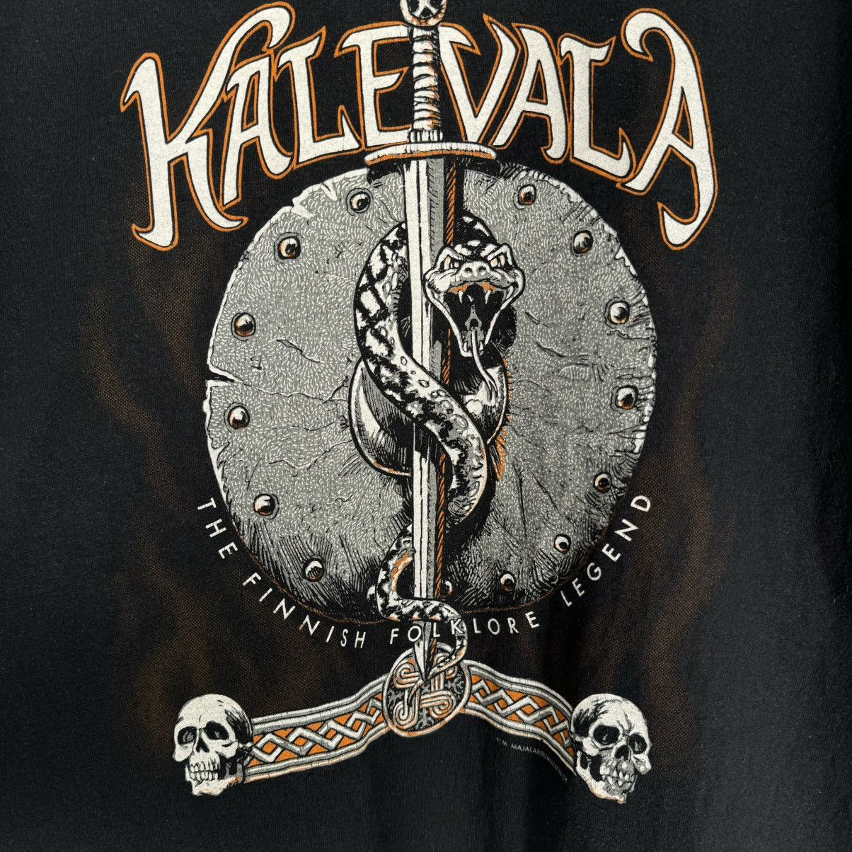 Band Tees Vintage 90s Kalevala Finnish Folklore Legend Metal T Shirt Size US XXL / EU 58 / 5 - 3 Thumbnail