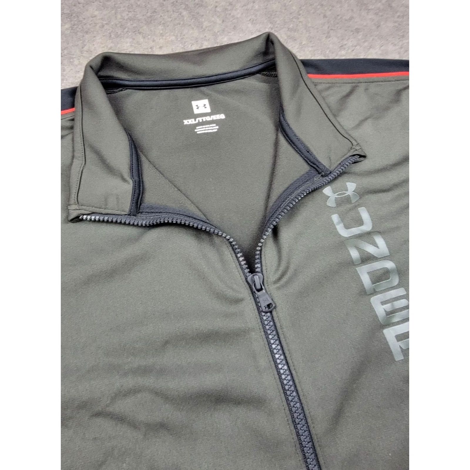 Under Armour Under Armour Jacket Mens 2XL Green Full Zip Unstoppable Essential Track Jacket Size US XXL / EU 58 / 5 - 3 Thumbnail