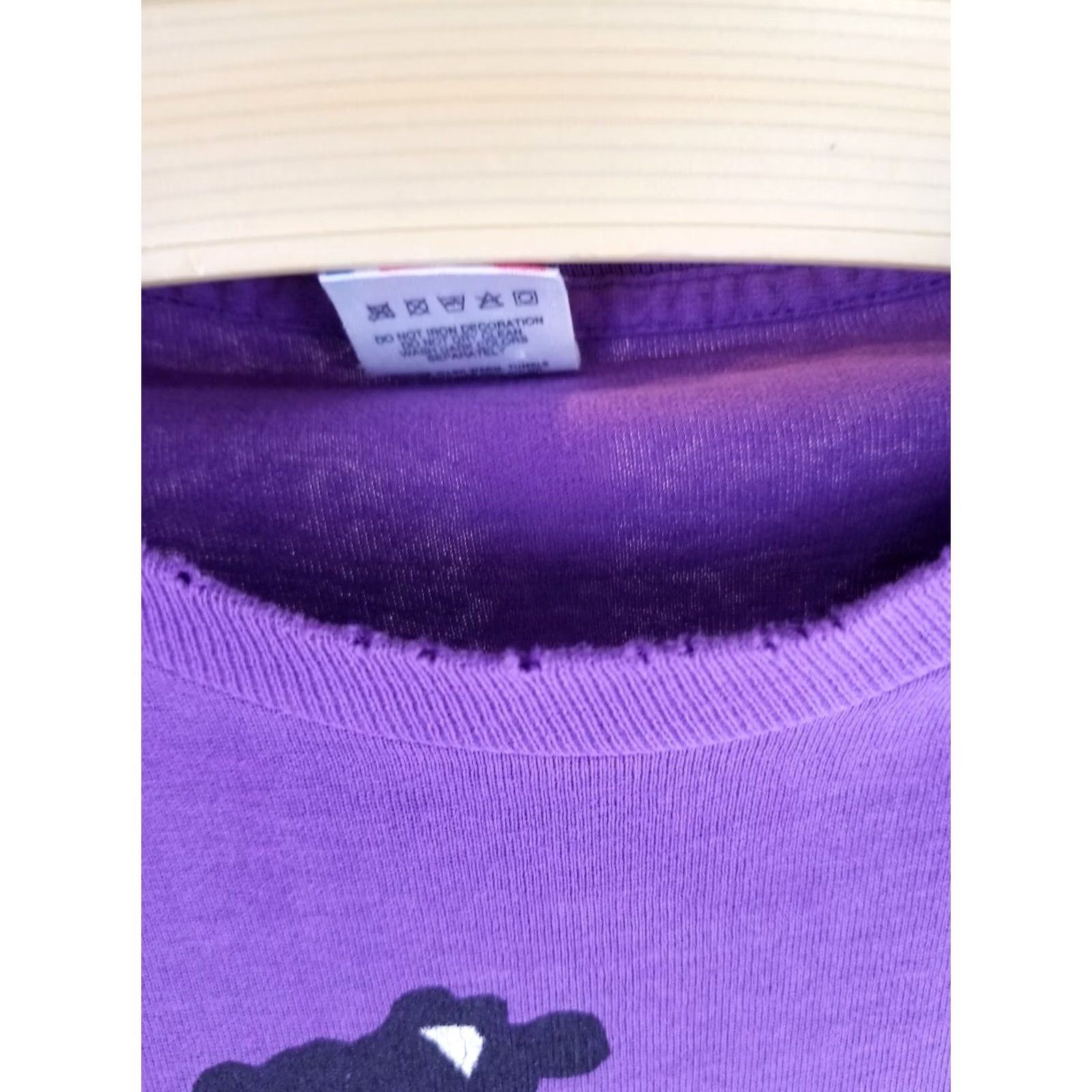 Vintage VINTAGE BEN & JERRY ICE CREAM PROMO PURPLE COTTON T-SHIRT SZ L Single Stitch Mens Size US L / EU 52-54 / 3 - 6 Thumbnail