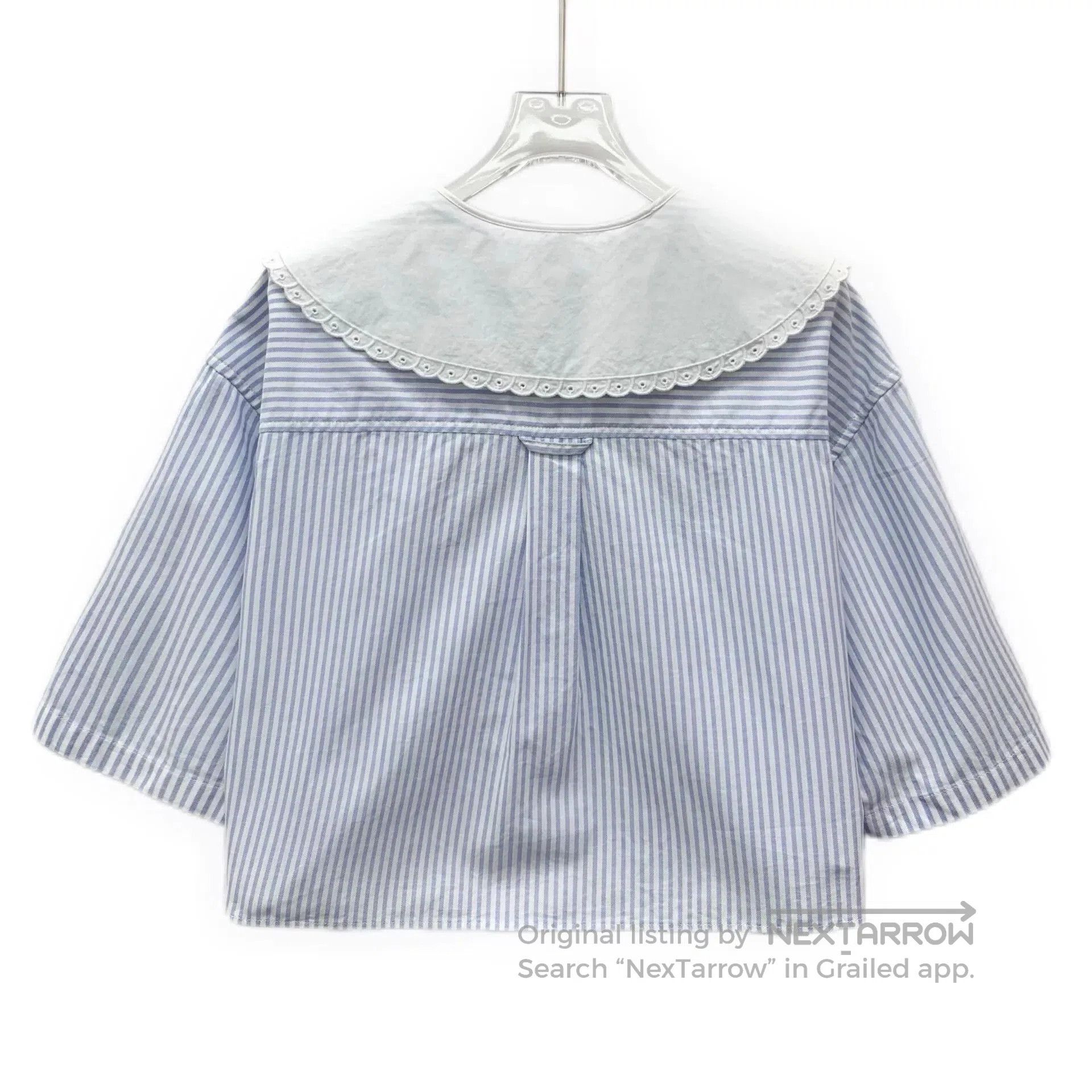 Miu Miu miu miu blue striped collar shirt. Size US M / EU 48-50 / 2 - 2 Thumbnail