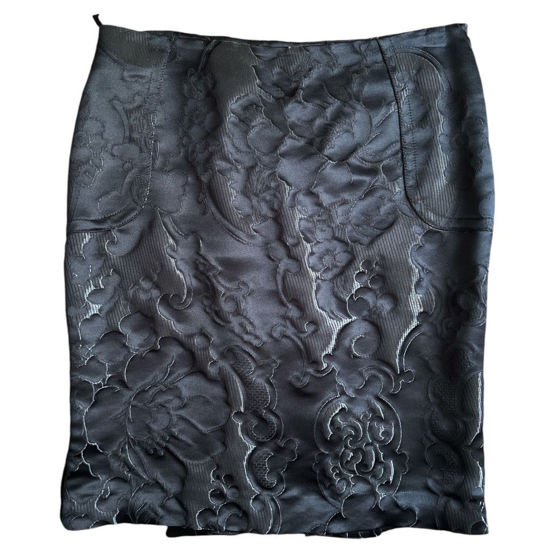 Gucci GUCCI Vintage Navy Knee-Length Skirt, S/US4/IT40 SRP: $1000 Size 27" / US 4 / IT 40 - 1 Thumbnail