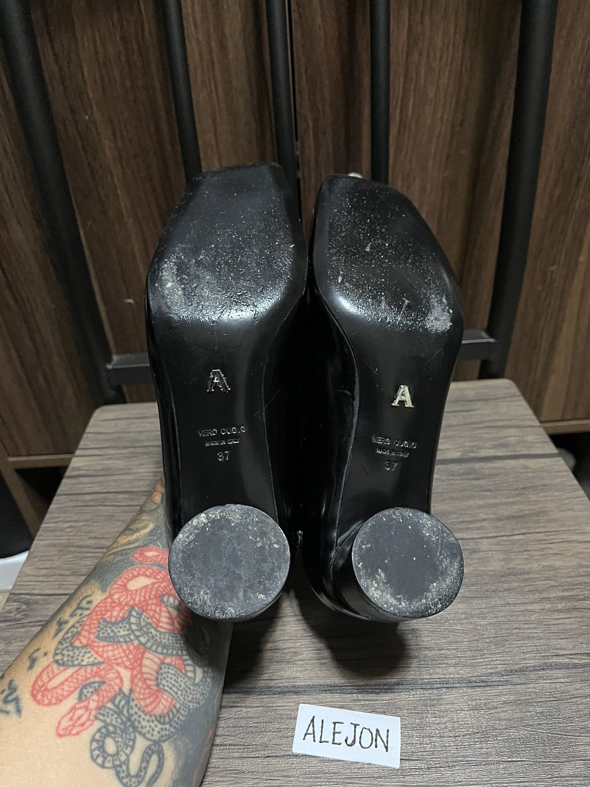 1017 ALYX 9SM 1017 ALYX 9SM BLACK PATENT MEDIUM HEELS Size US 7 / IT 37 - 7 Thumbnail