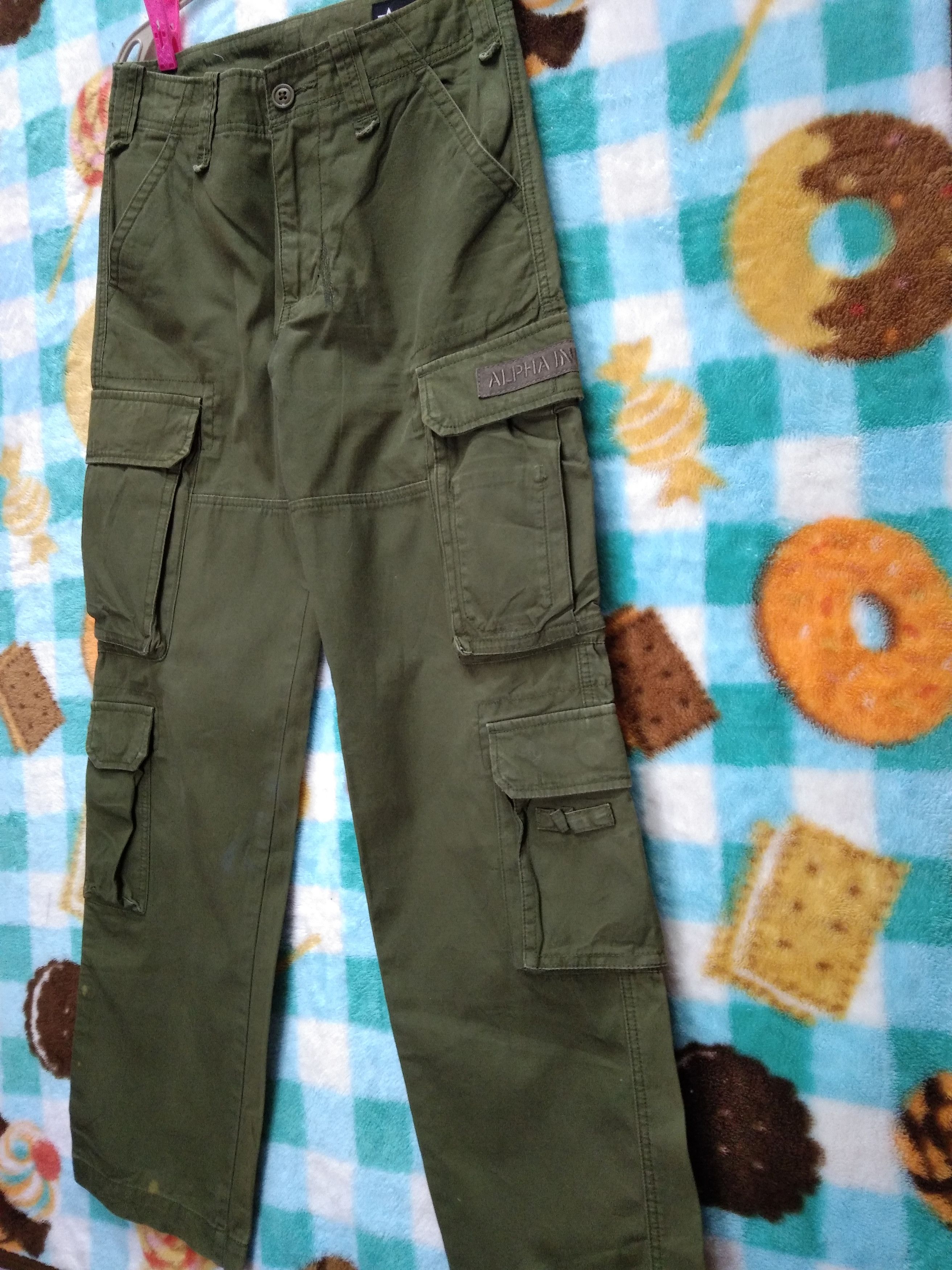 Alpha Industries VINTAGE ALPHA INDUSTRIES 8 POCKETS CARGO PANT. Size US 30 / EU 46 - 2 Thumbnail