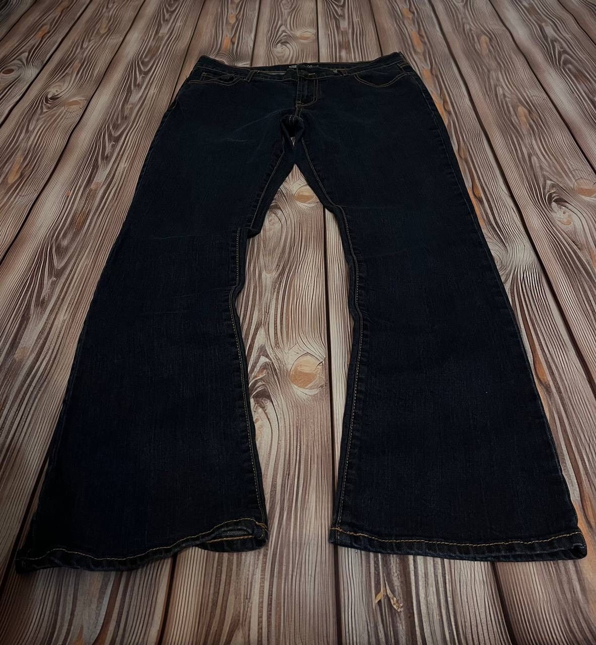 Pre-owned Hysteric Glamour X If Six Was Nine Ifsixwasnine Hytericglamour Lgb Style Flared Jeansy2k In Dark Blue
