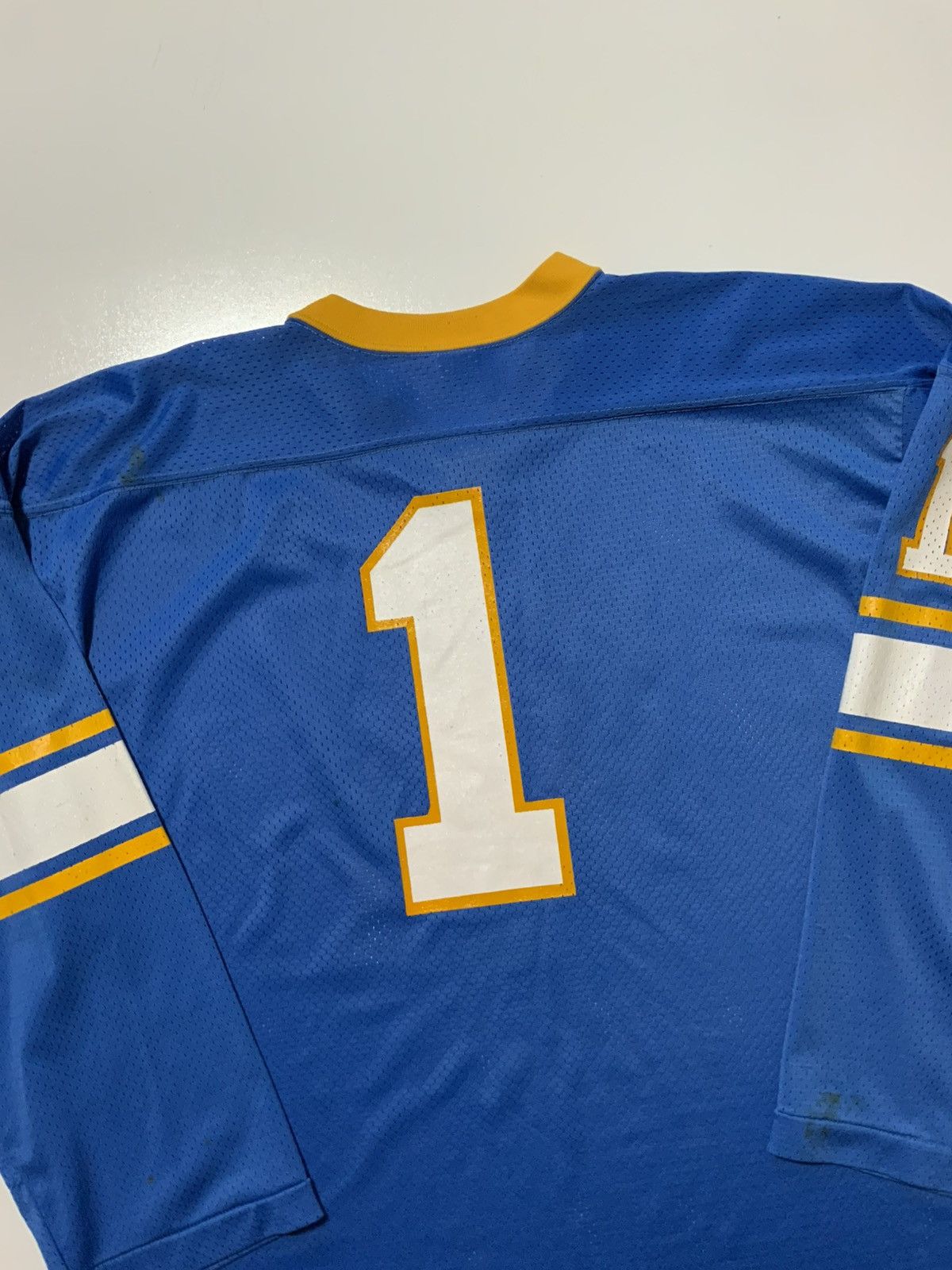 Champion Vintage 70s 80s Champion Products Mesh Long Sleeve #1 Jersey Size US L / EU 52-54 / 3 - 4 Thumbnail