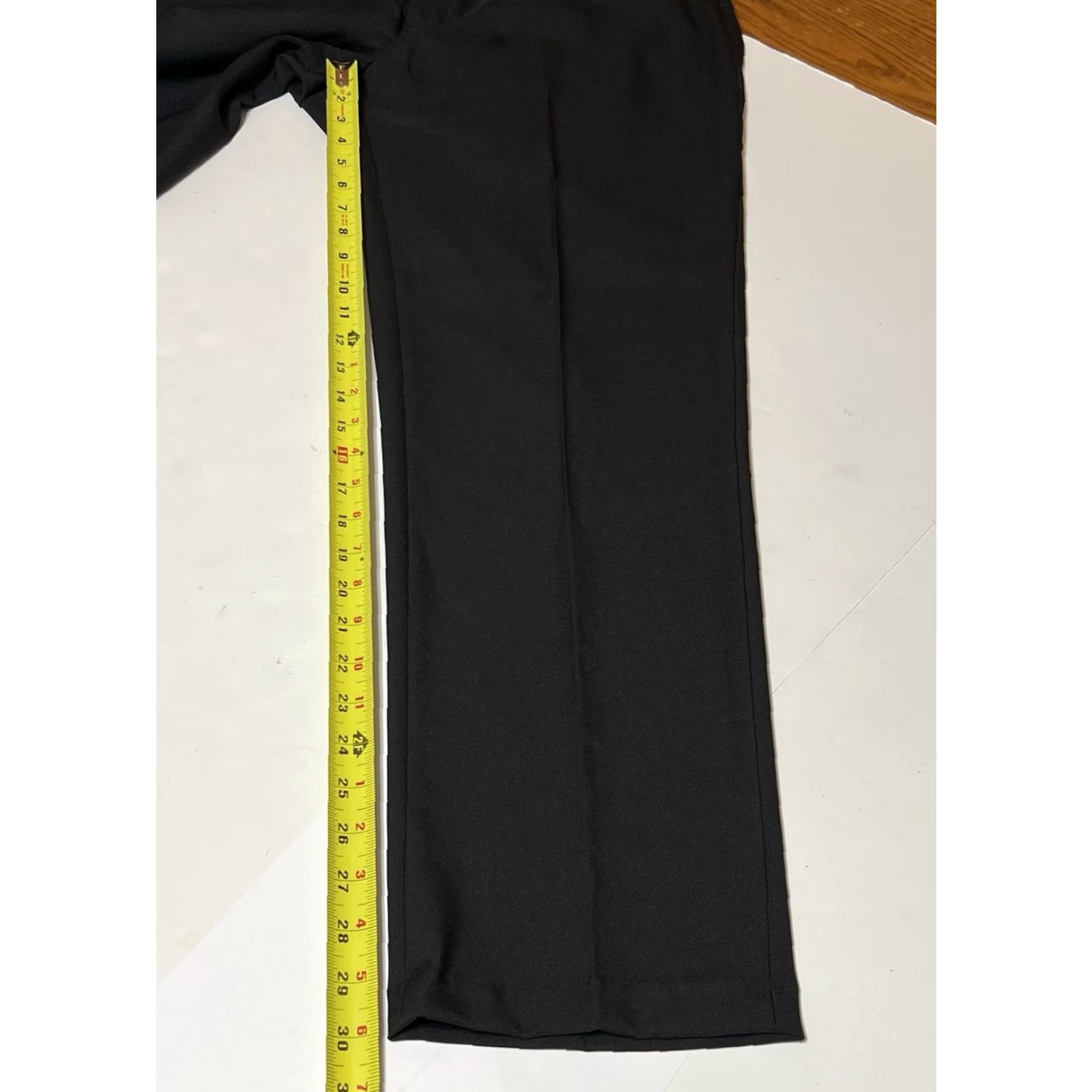 Haggar Haggar Men's Slim Dress Pants Straight Leg 36x30 Black NWT Stretch Premium Front Flat Front Regular Rise Modern City Preppy Mens Pants Size US 36 / EU 52 - 5 Thumbnail