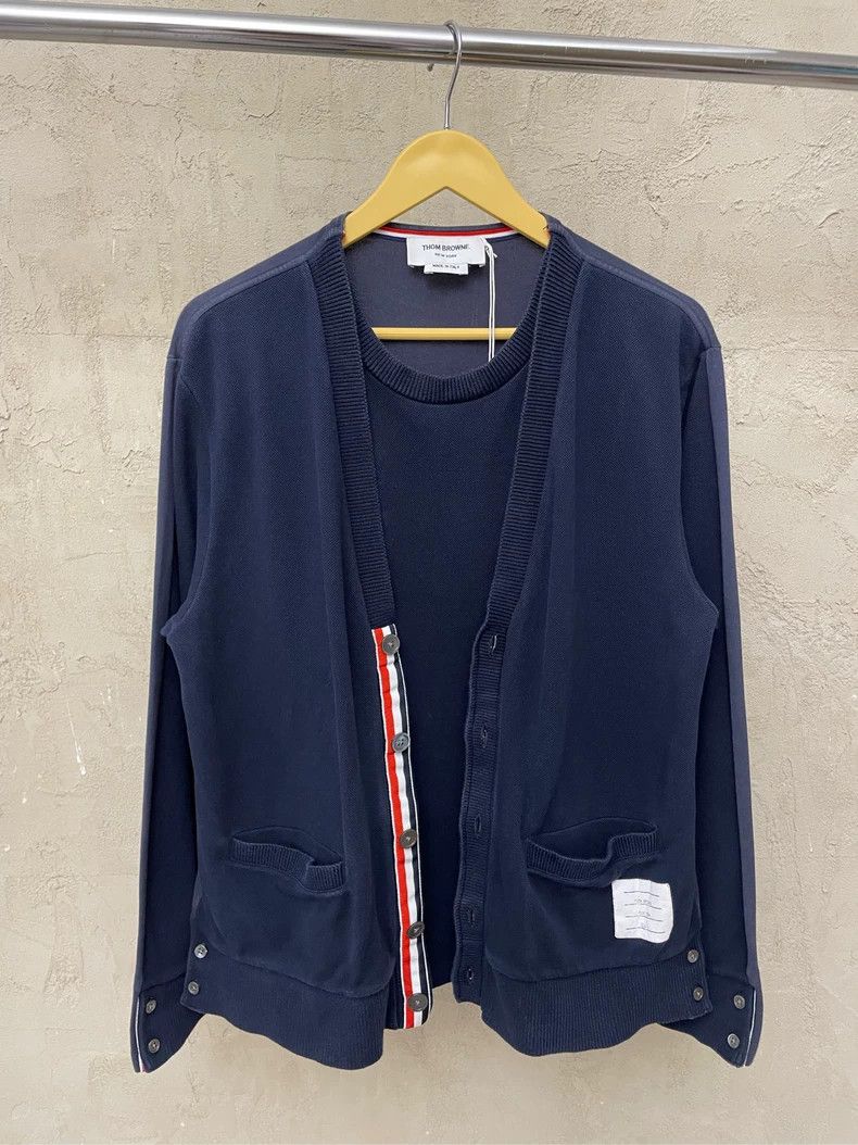 Thom Browne Thom Browne A long-sleeved cardigan Size US L / EU 52-54 / 3 - 4 Thumbnail