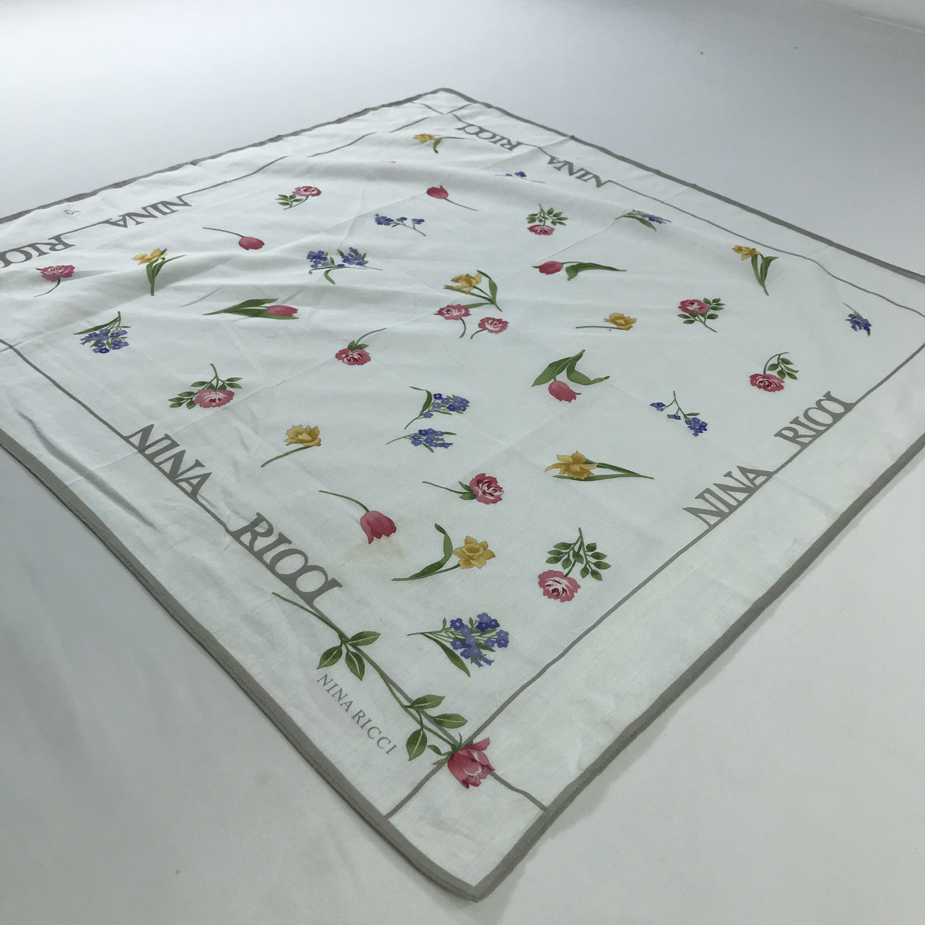 Vintage Nina Ricci Neckerchief / Bandana / Handkerchief Size ONE SIZE - 4 Thumbnail