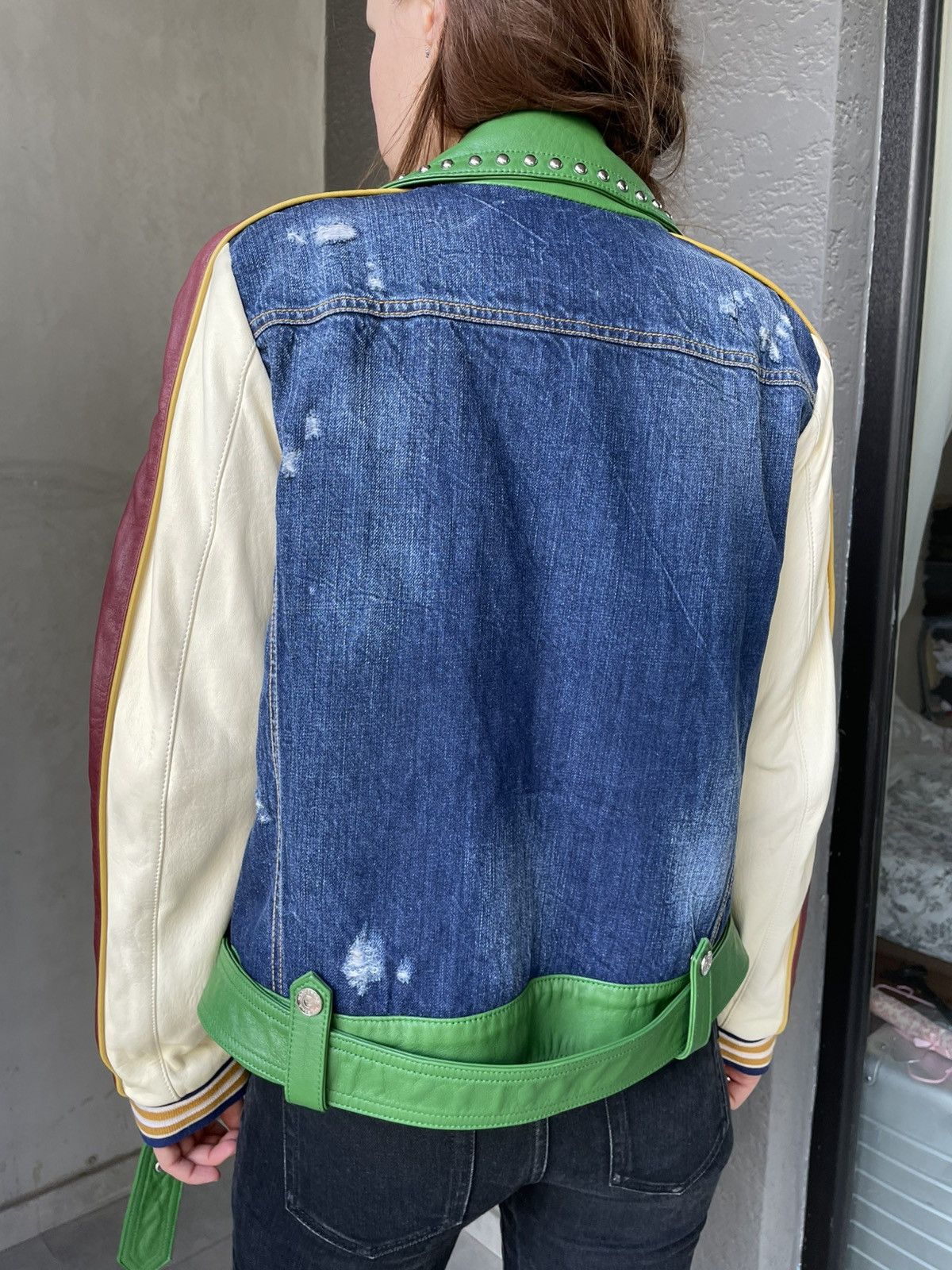 Dsquared2 Dsquared2 Biker Leather Jeans Jacket Size M / US 6-8 / IT 42-44 - 6 Thumbnail