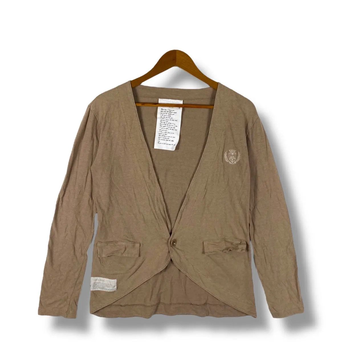 Japanese Brand Linen De ROVTSKI Cardigans Made In Japan Size 3 Size S / US 4 / IT 40 - 1 Thumbnail