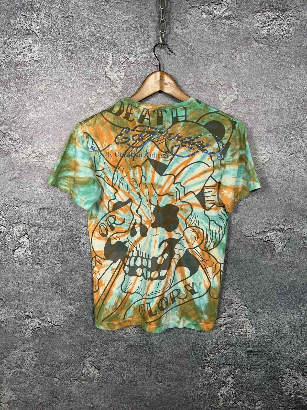 Ed Hardy Vintage Y2K Ed Hardy All Over Print Tie Dye T-shirt Tee Size US S / EU 44-46 / 1 - 9 Thumbnail