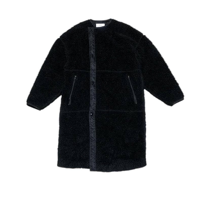 HYKE Hyke Deep Pile Sherpa Long Jacket Made In Japan Size US S / EU 44-46 / 1 - 1 Thumbnail