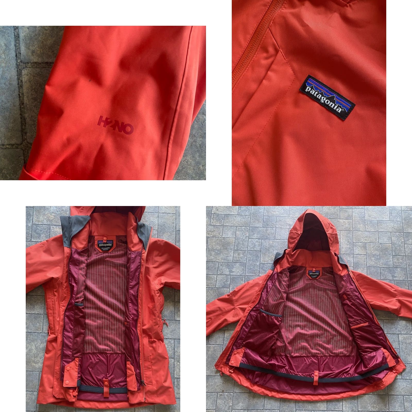 Patagonia Patagonia Jacket Womens XS Red/Orange H2NO Recco Full Zip Hooded Outdoor Ski Size XS / US 0-2 / IT 36-38 - 8 Thumbnail