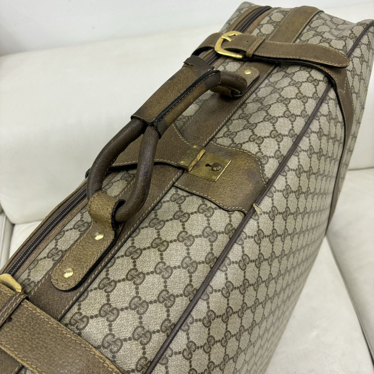 Gucci Gucci (vintage) canvas suitcase Size ONE SIZE - 3 Thumbnail