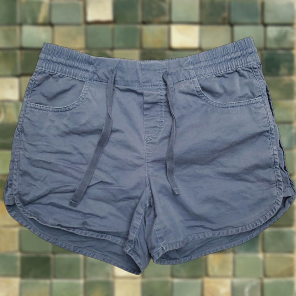 Eddie Bauer VINTAGE Eddie Bauer Shorts Womens 4 Blue Elastic Waist Pull On Running Drawstring Casual Size 27" / US 4 / IT 40 - 1 Thumbnail