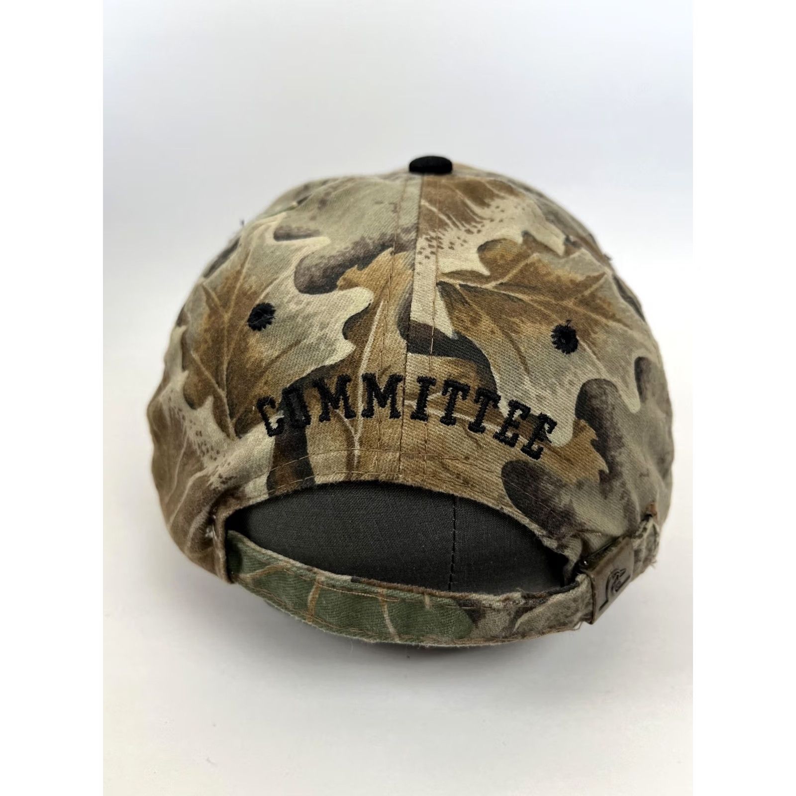 Vintage Vintage Ducks Unlimited Committee Hat Cap Strap Back Adjustable Brown Camo Hunting Size ONE SIZE - 4 Thumbnail