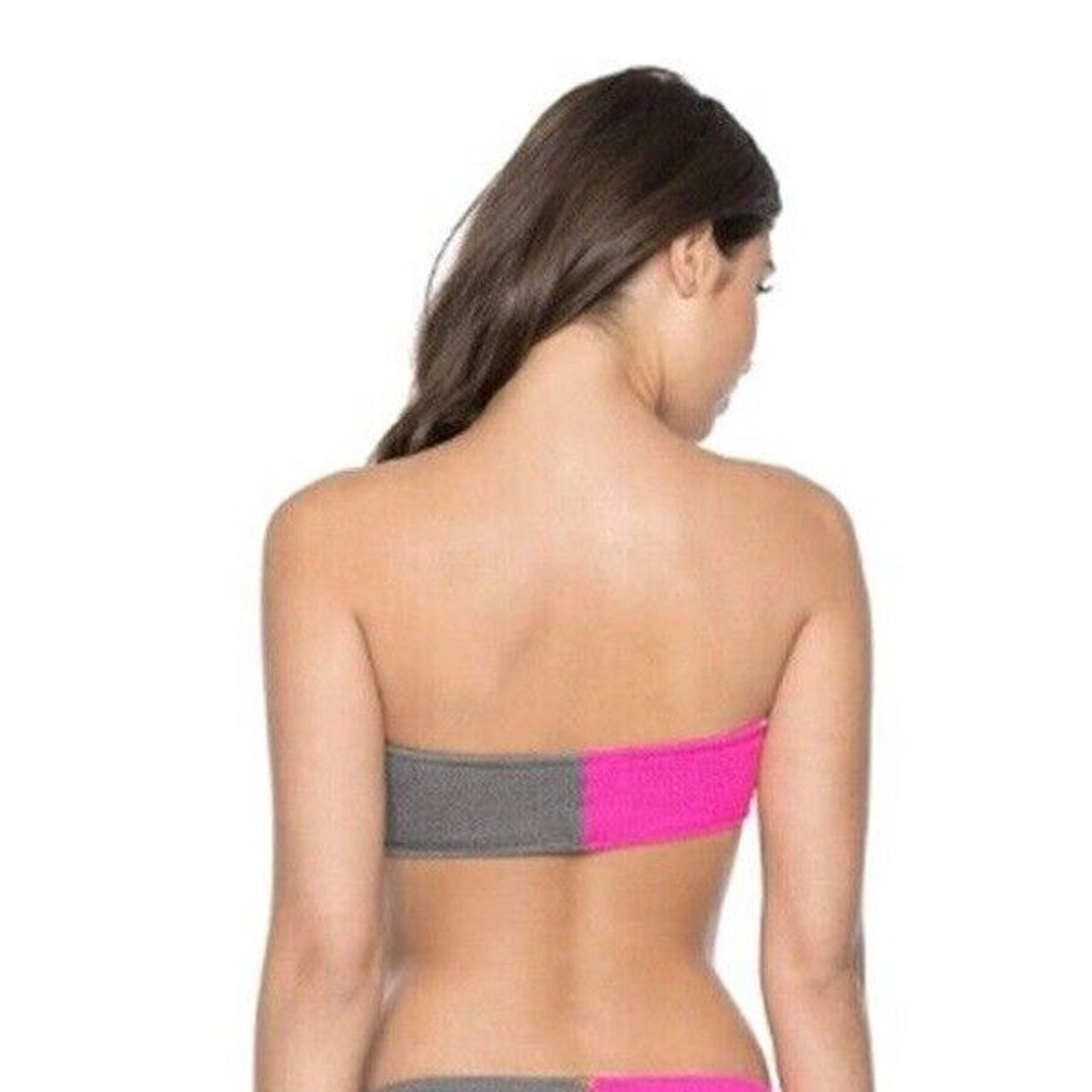 Other NWT PQ Swim Pilyq Acai Reef Two Tone Bandeau Top Women's M Size ONE SIZE - 4 Thumbnail