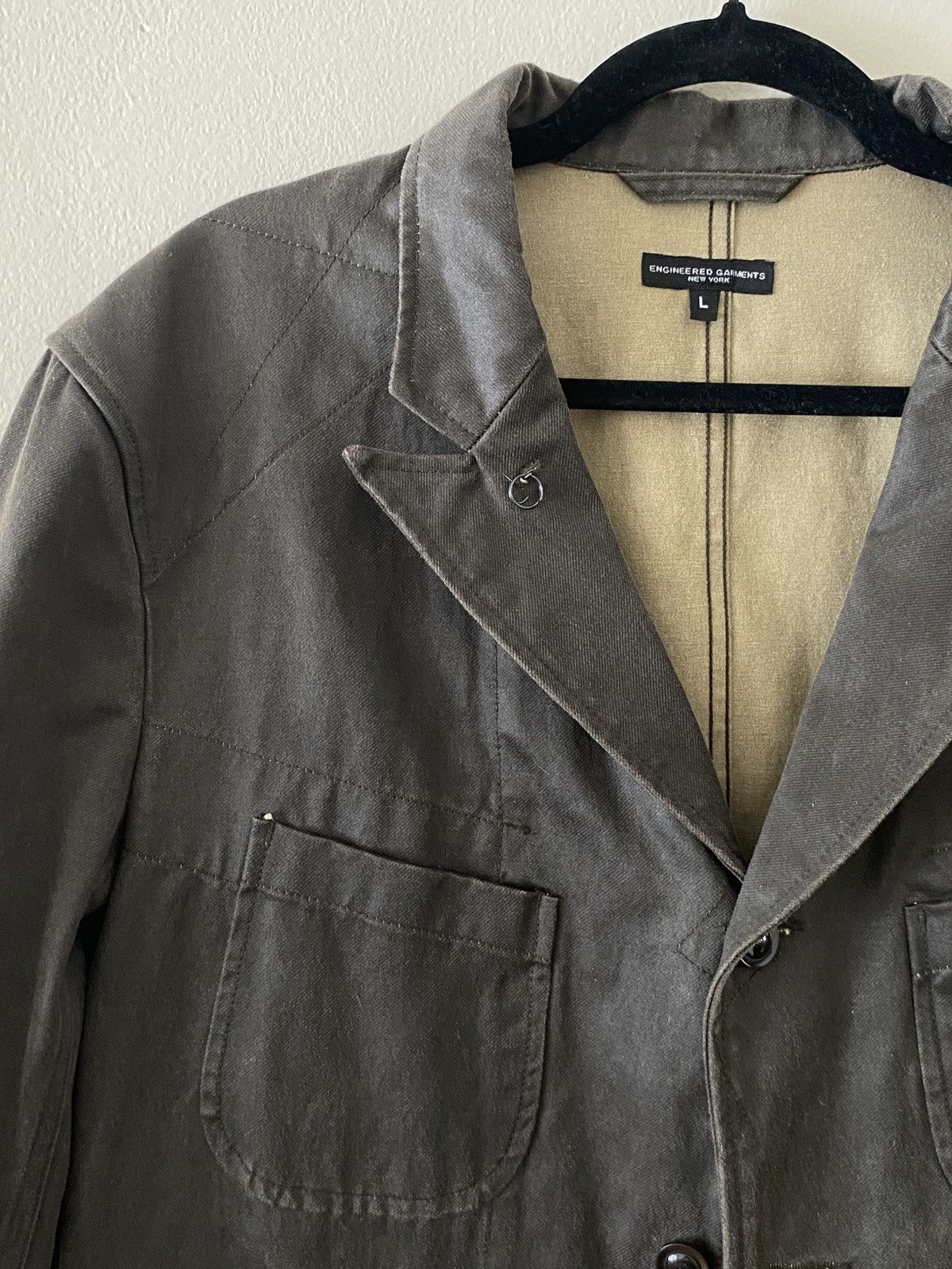 Engineered Garments Engineered Garments- Waxed Blazer Size 42S - 4 Thumbnail