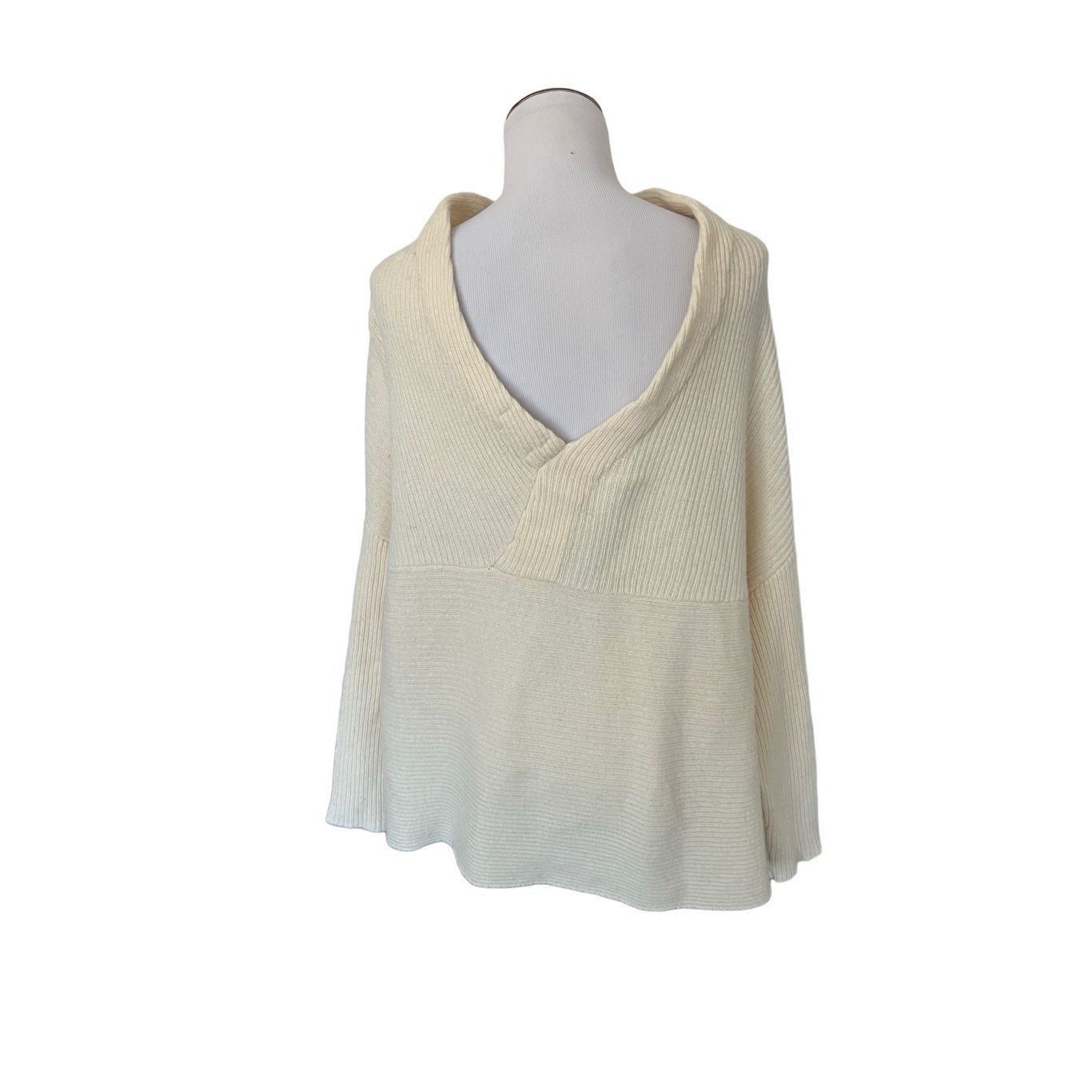 Zara Zara knit women wool v-back sweater size M Size M / US 6-8 / IT 42-44 - 3 Thumbnail
