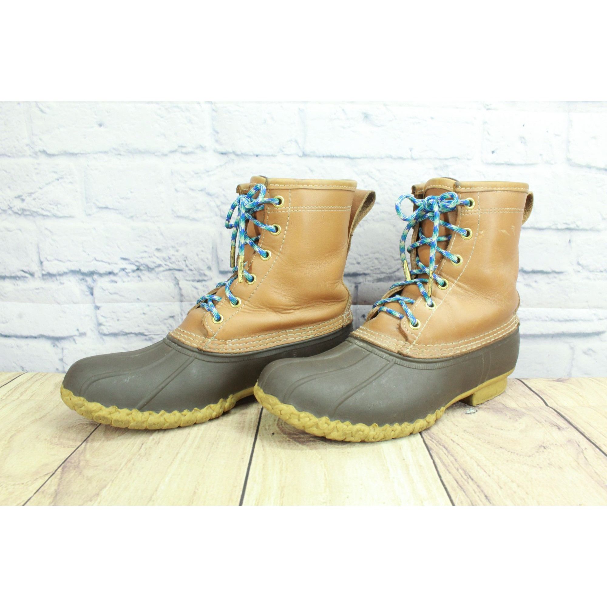 Goretex × L.L. Bean × Leather LL Bean Women's 8" Gore-tex Insulated Mid Calf Duck Boots Size US 8 / IT 38 - 2 Thumbnail