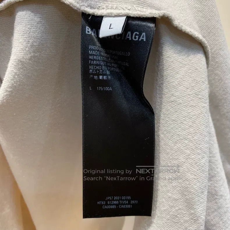 Balenciaga Balenciaga Logo Letter Printed Round Short Sleeve T-Shirt Size US L / EU 52-54 / 3 - 7 Thumbnail