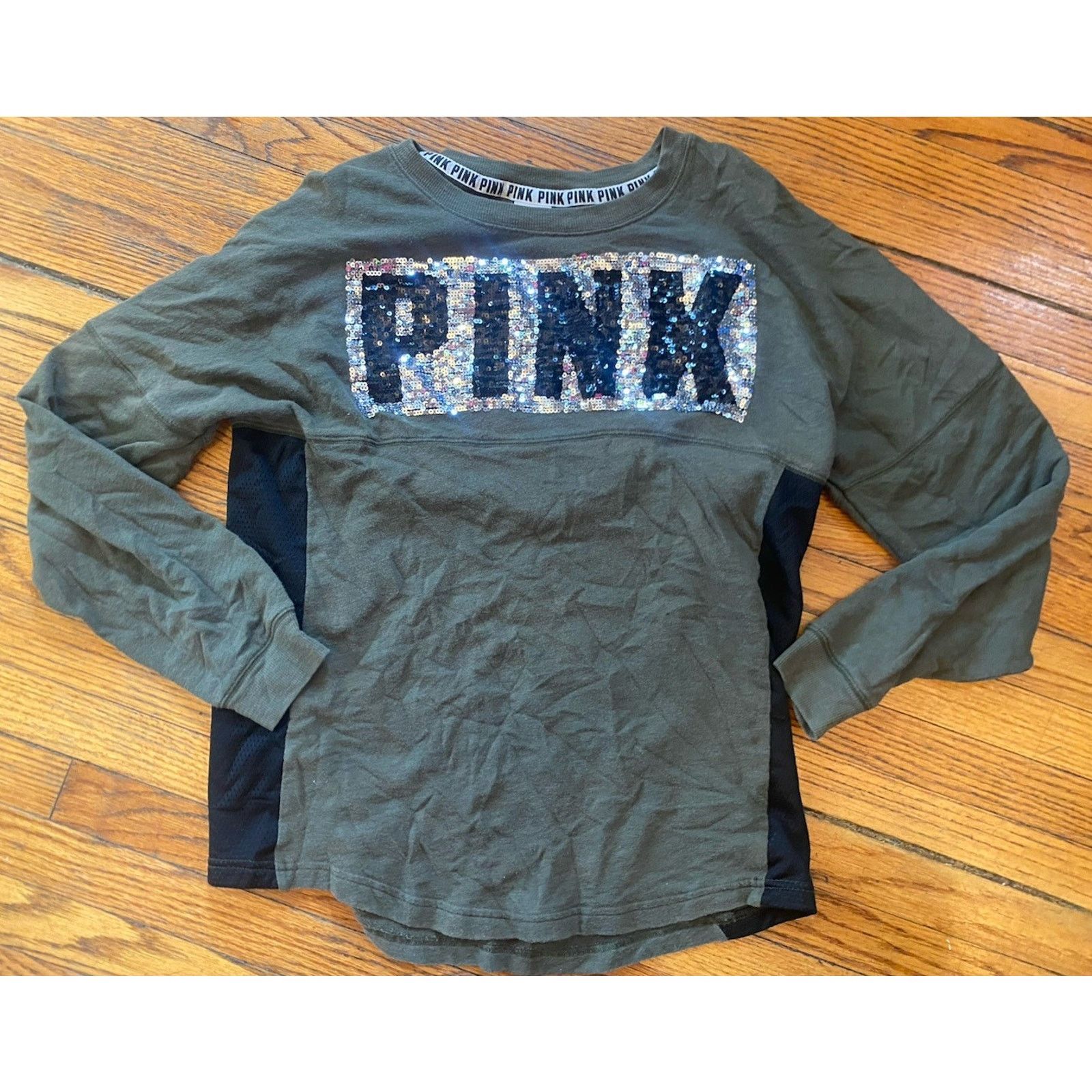 Victoria's Secret Victoria’s Secret PINK Bling Silver Shirt Women’s M Size M / US 6-8 / IT 42-44 - 1 Thumbnail