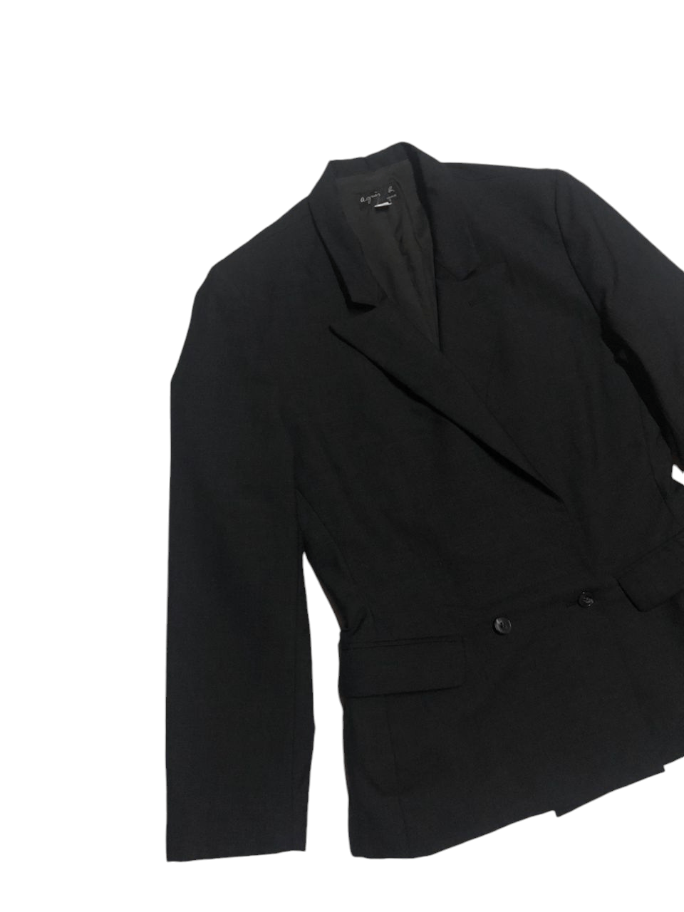 agnes b. Agnes.B Double Breasted Black Blazer Size S / US 4 / IT 40 - 5 Thumbnail
