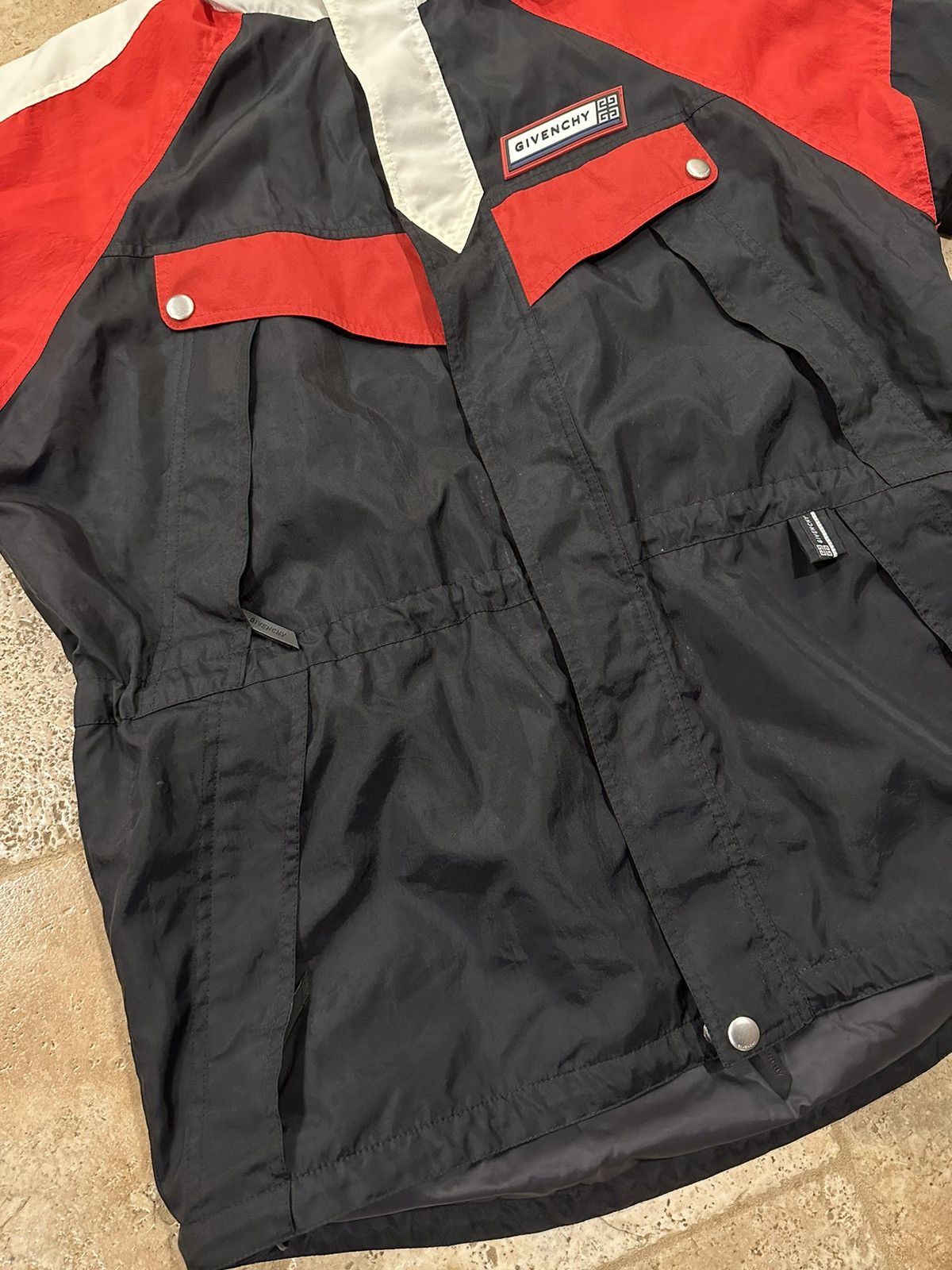Givenchy Givenchy Vintage Sports Sailing Zip Up Black / Red Jacket Size US L / EU 52-54 / 3 - 6 Thumbnail