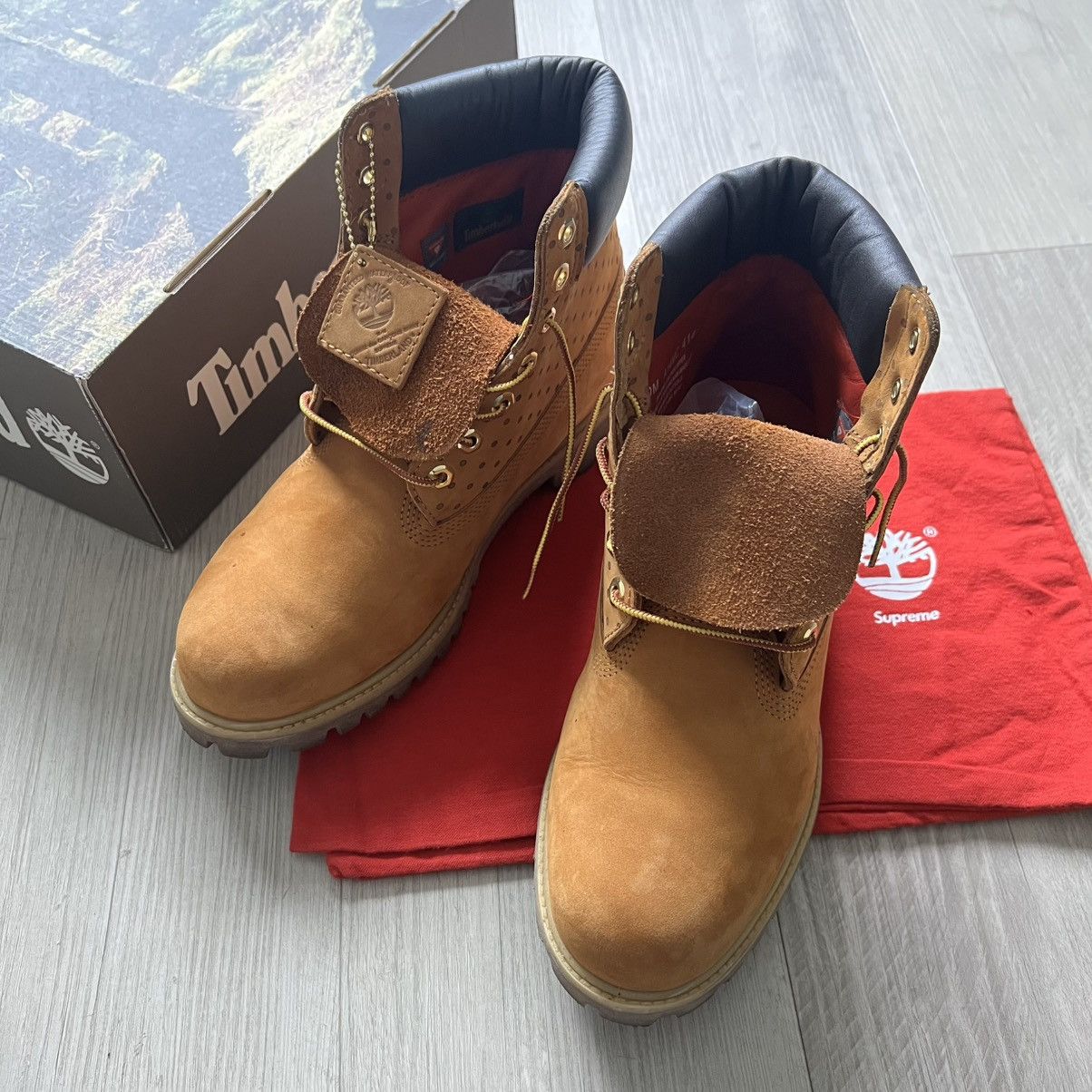 Comme des Garcons SHIRT × Supreme × Timberland Timberland 6” AW/SS15 Supreme x Comme Des Garçon Boots Size US 10 / EU 43 - 3 Thumbnail