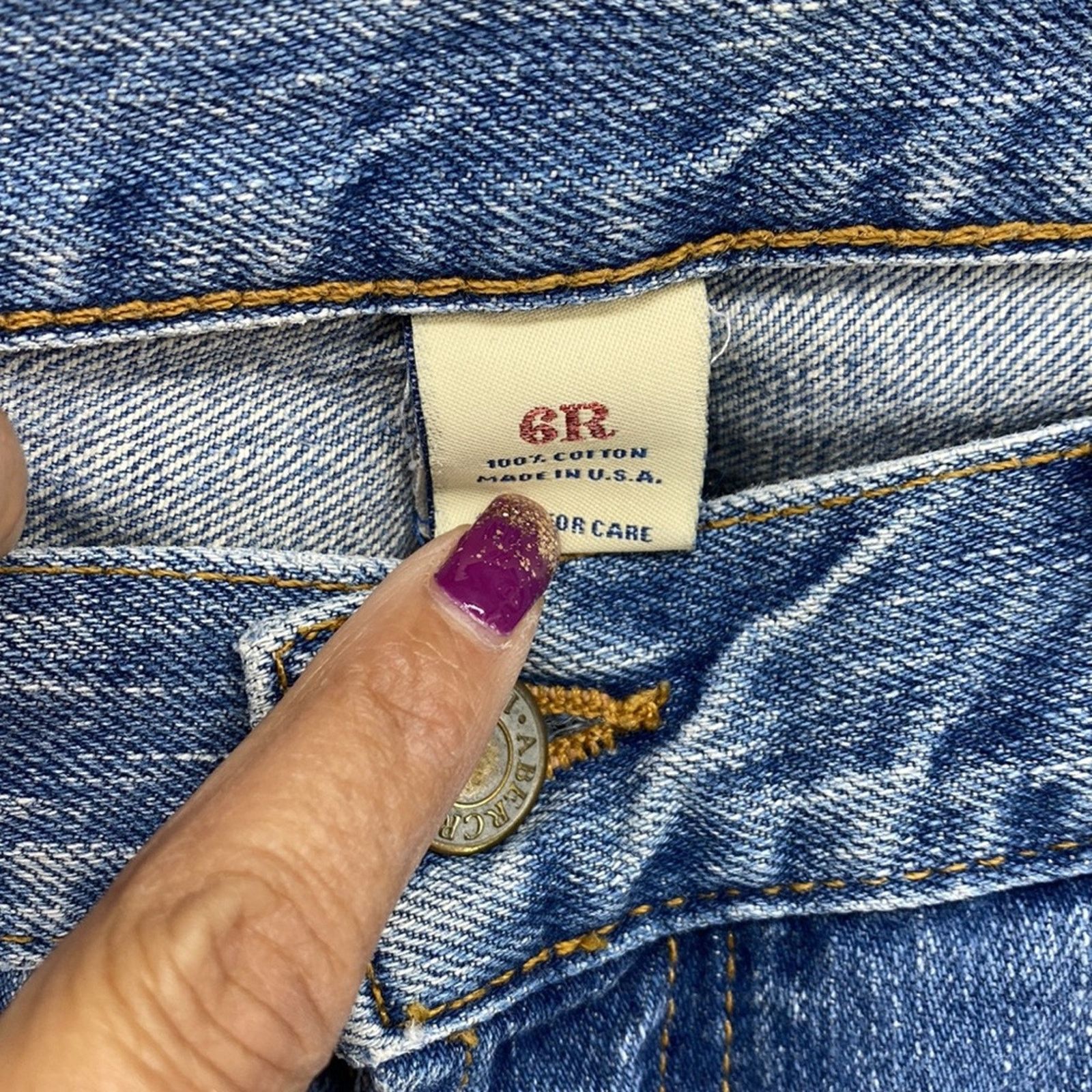Abercrombie & Fitch Vintage Abercrombie & Fitch low rise flare leg Y2K jean sz 6 Size 28" / US 6 / IT 42 - 3 Thumbnail