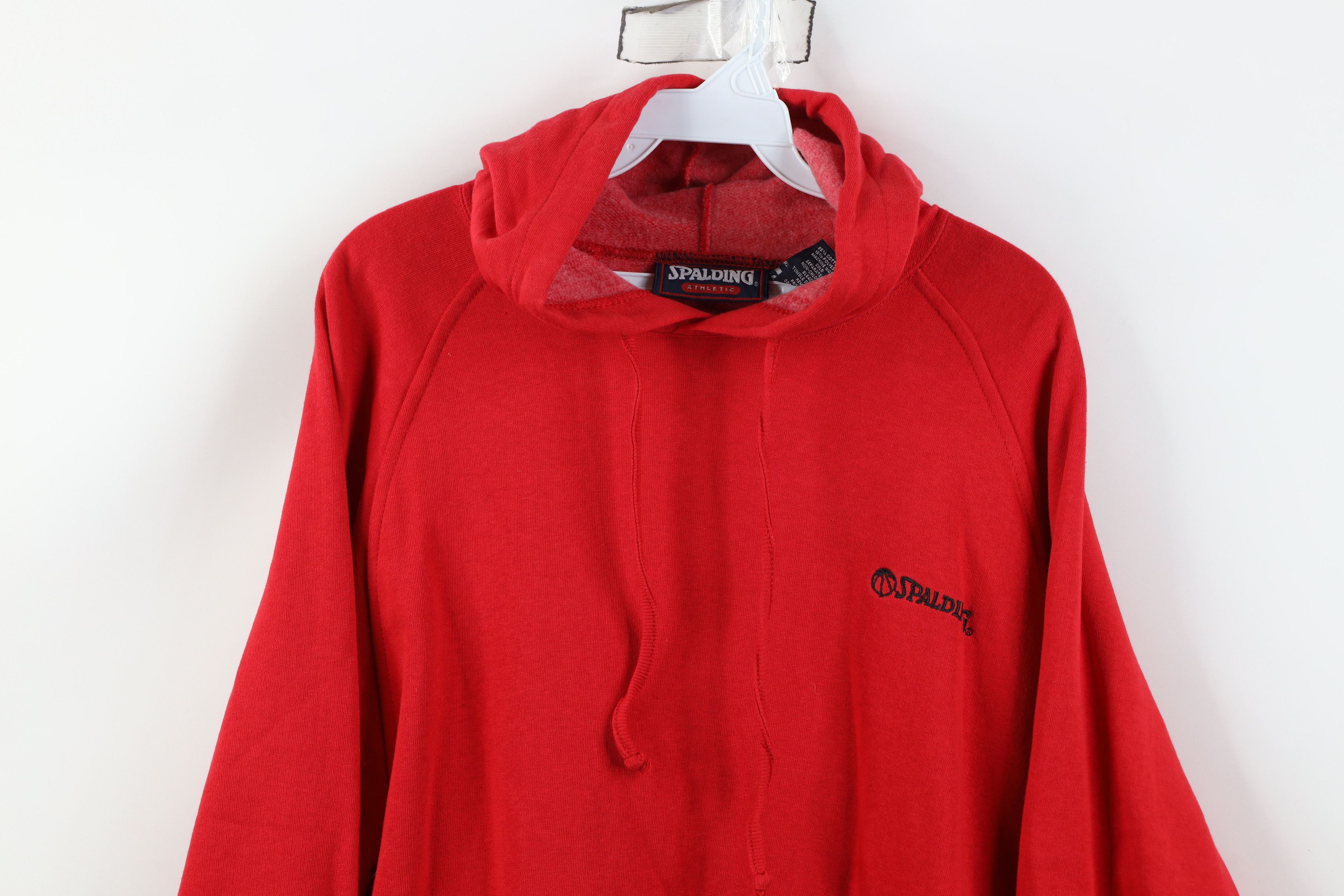 Vintage Vintage 90s Spalding Basketball Spell Hoodie Sweatshirt Red Size US L / EU 52-54 / 3 - 2 Thumbnail