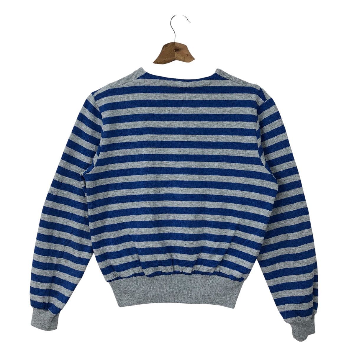 Sears × Vintage Vintage SEARS Rare Stripe Sailor Design Sweatshirt Size US M / EU 48-50 / 2 - 2 Thumbnail