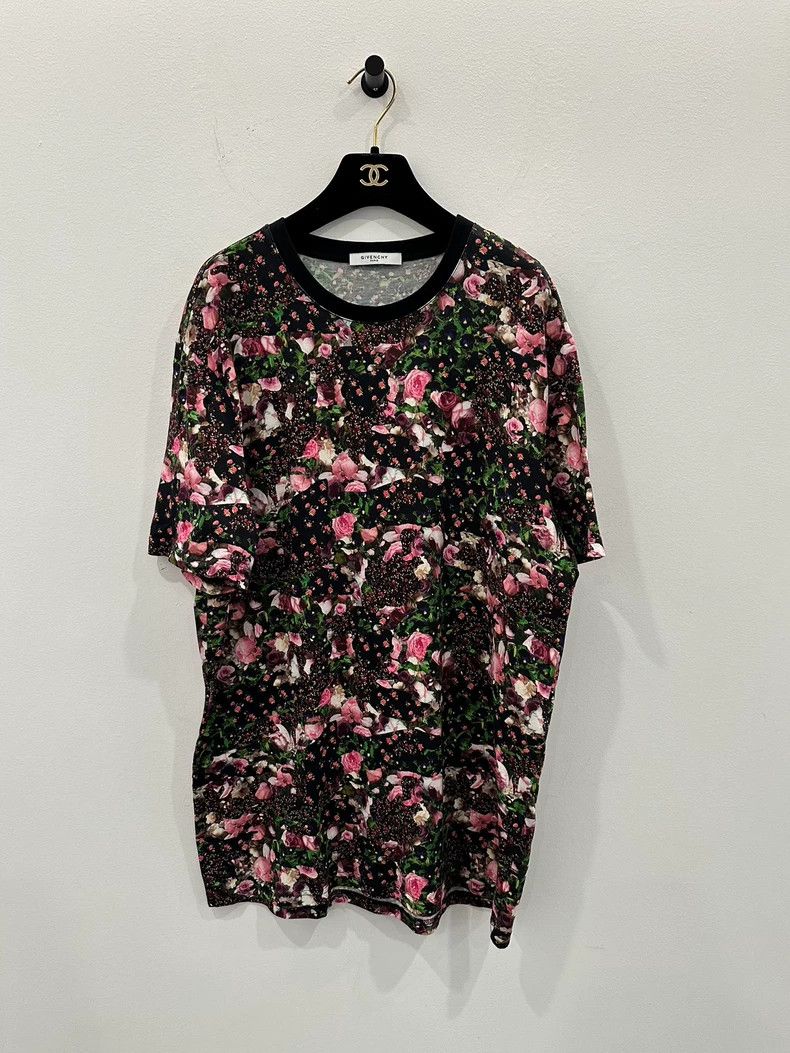 Givenchy Givenchy All-over Flower Print Show Short-sleeved Tee, Siz Size US L / EU 52-54 / 3 - 1 Thumbnail