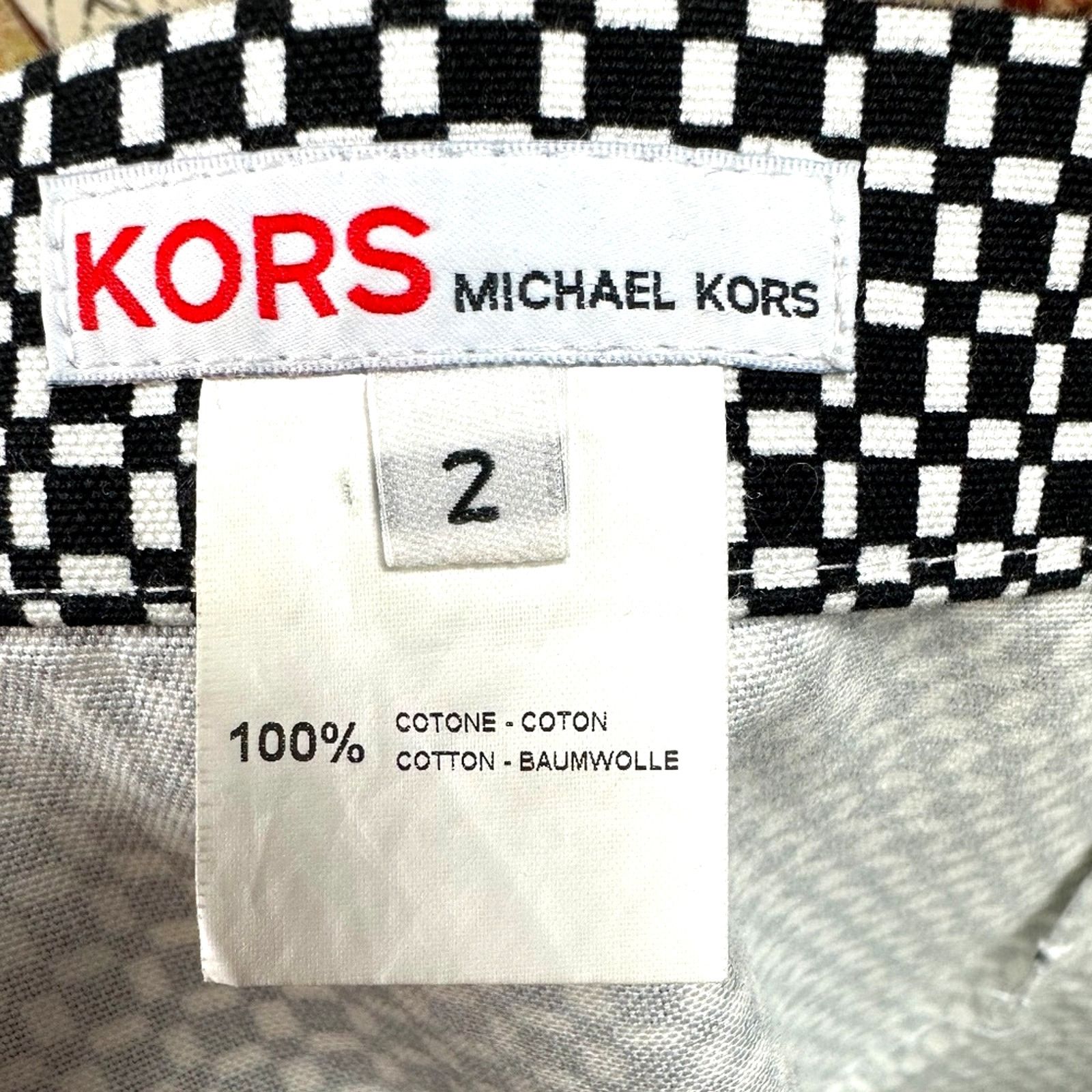 Michael Kors Michael Kors Checkered Skirt Black/White size 2 Size 26" / US 2 / IT 38 - 9 Thumbnail