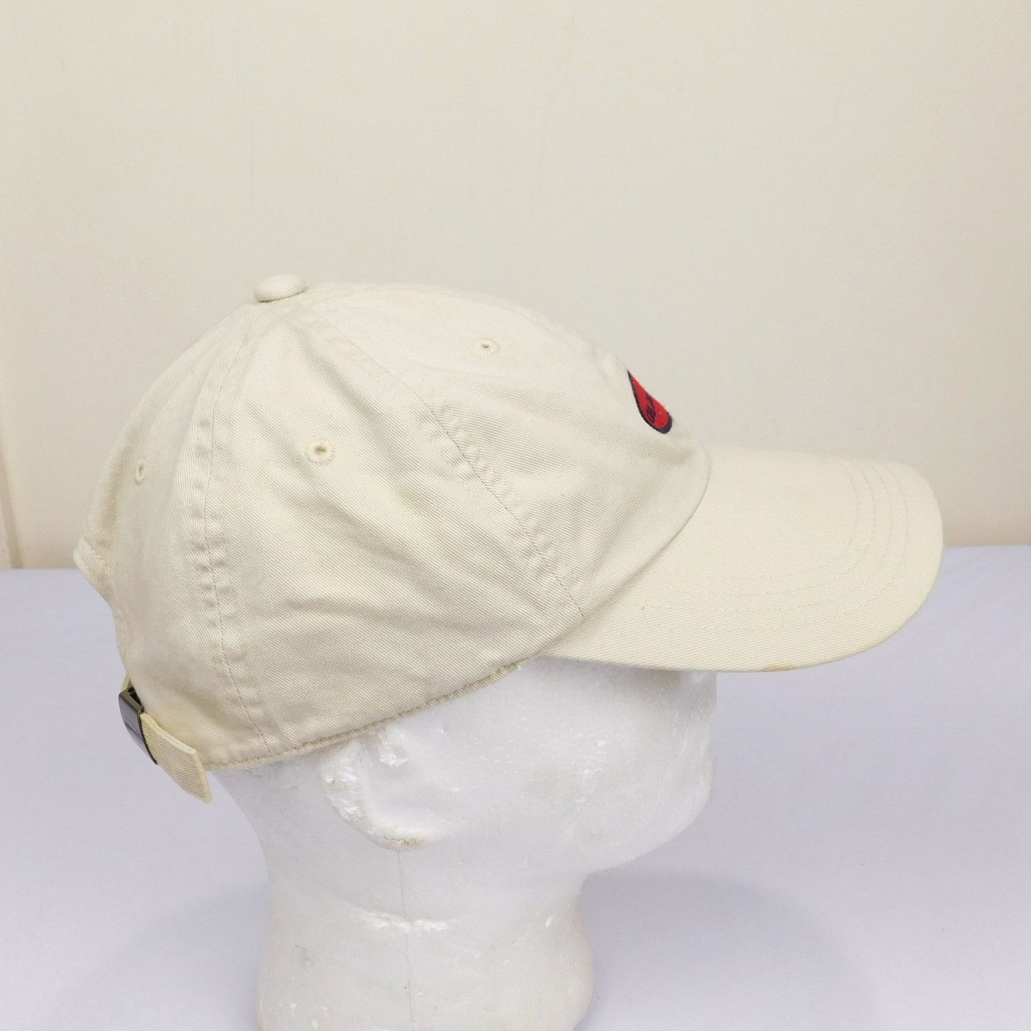 Old Navy Y2K Old Navy Dad Hat Cream Red Blue Oval Logo Strapback Cap Size ONE SIZE - 3 Thumbnail