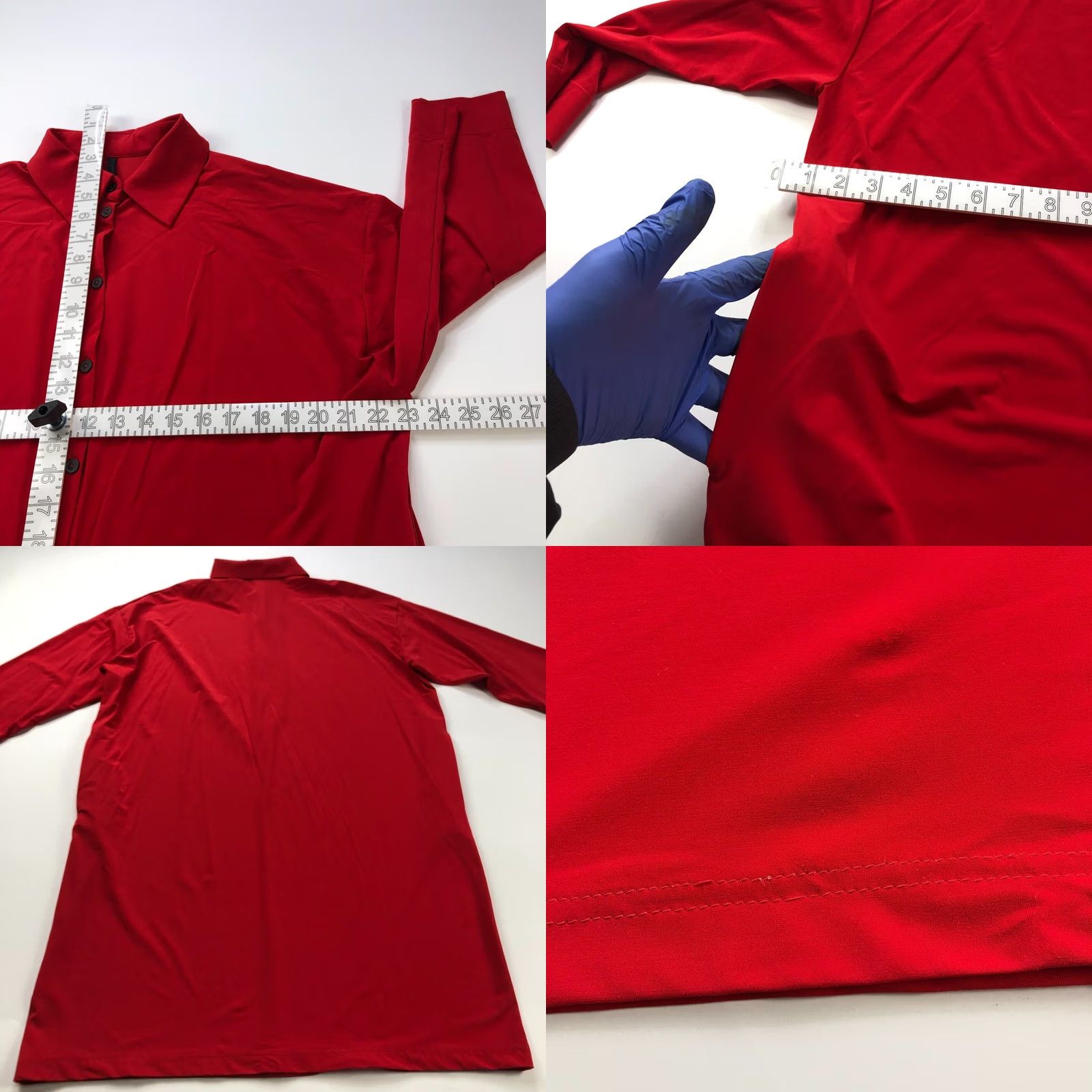 Vintage Peter O. Mahler Shirt Red Size 3 Pullover Button Long Short Sleeve Size XS / US 0-2 / IT 36-38 - 8 Thumbnail