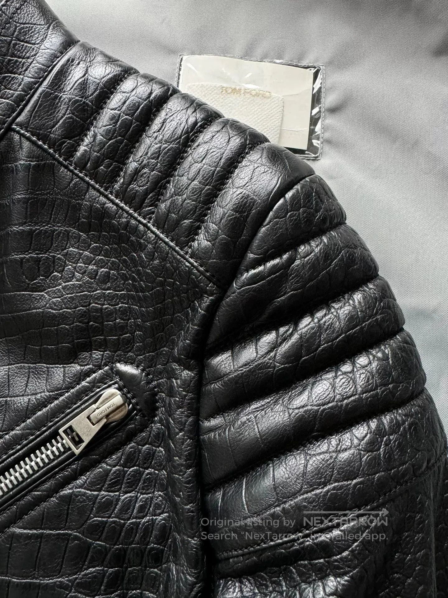 Tom Ford Tom Ford Crocodile Leather Biker Jacket. Size US S / EU 44-46 / 1 - 3 Thumbnail
